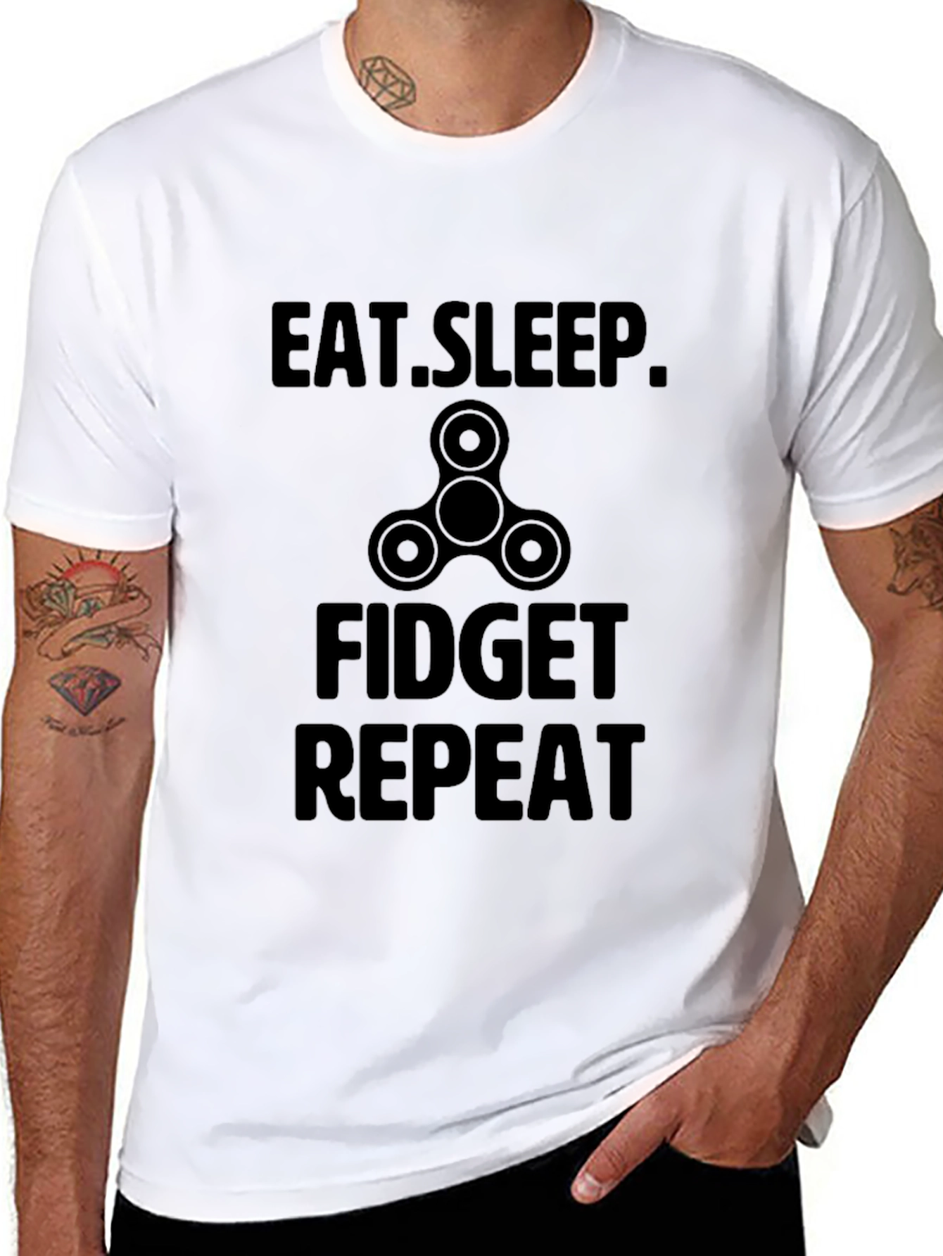 Eat Sleep Fidget Repeat T-Shirt