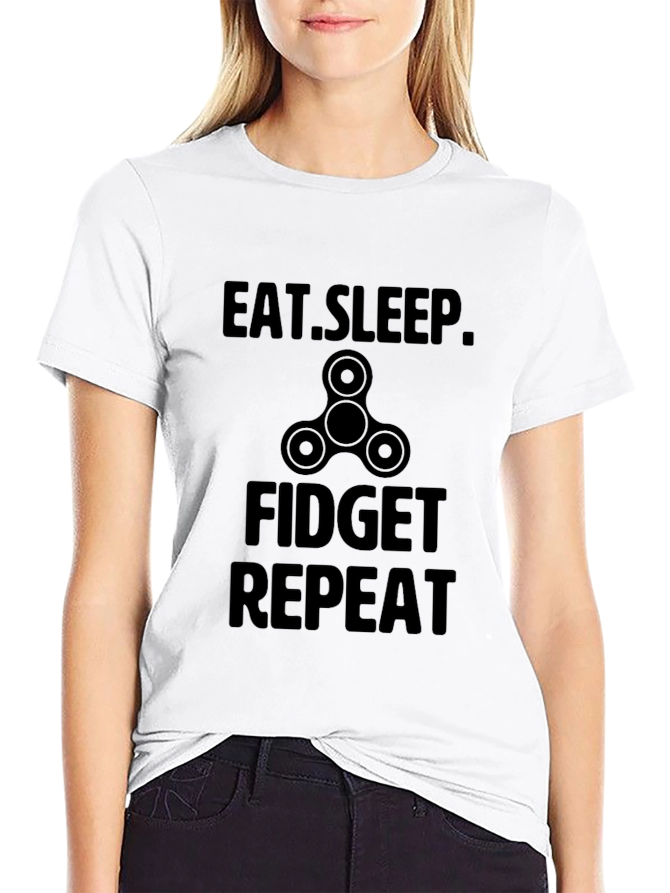 Eat Sleep Fidget Repeat T-Shirt
