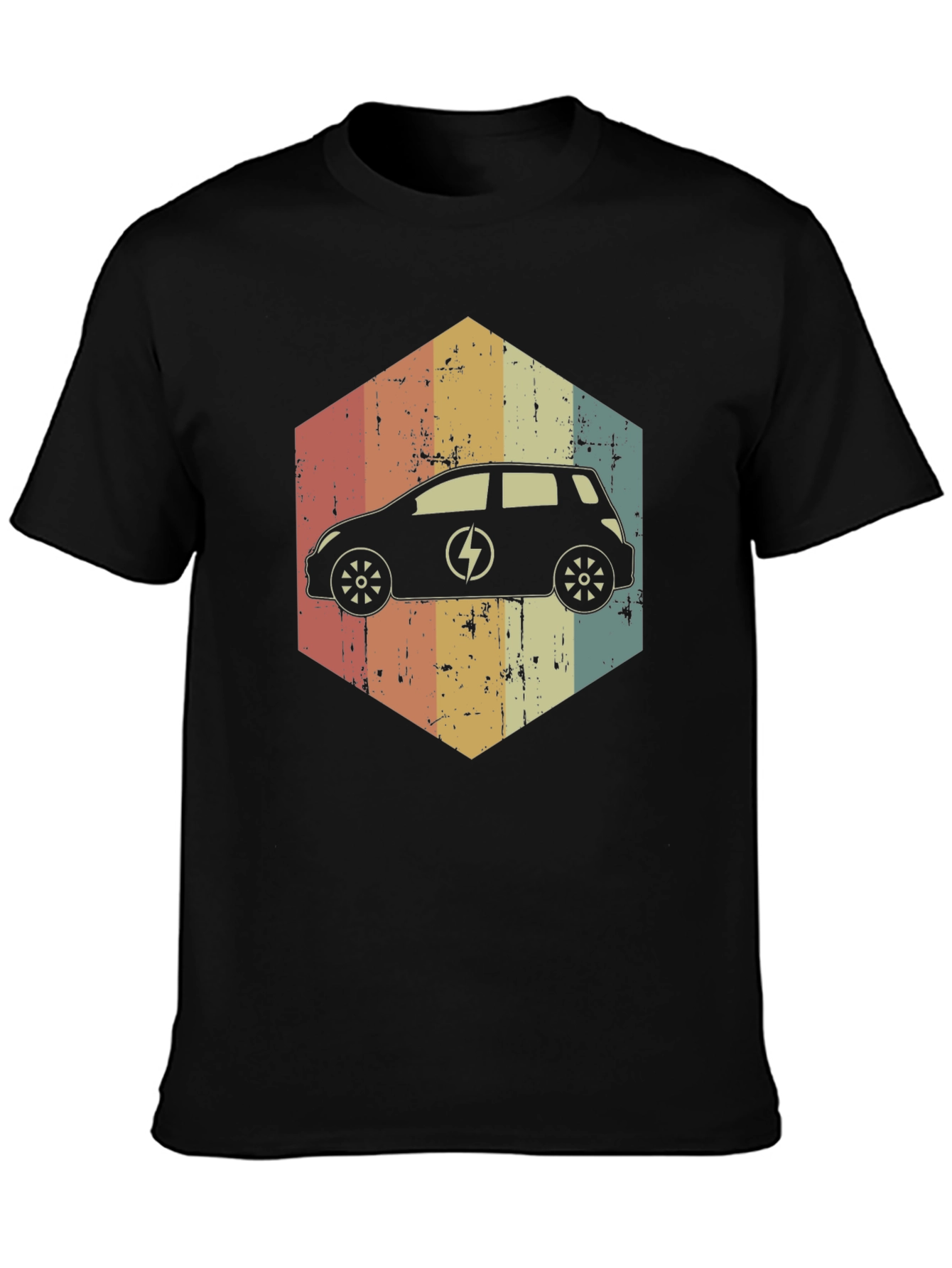 Electric Car Retro T-Shirt - Eco-Friendly Fashion