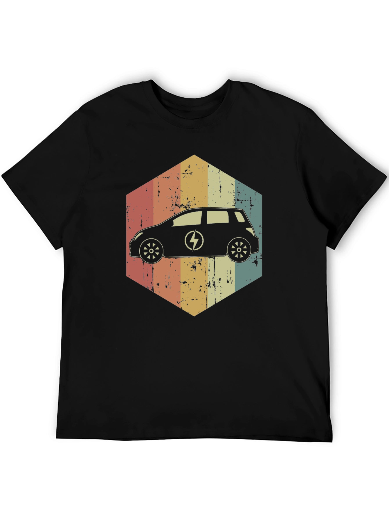 Electric Car Retro T-Shirt - Eco-Friendly Fashion