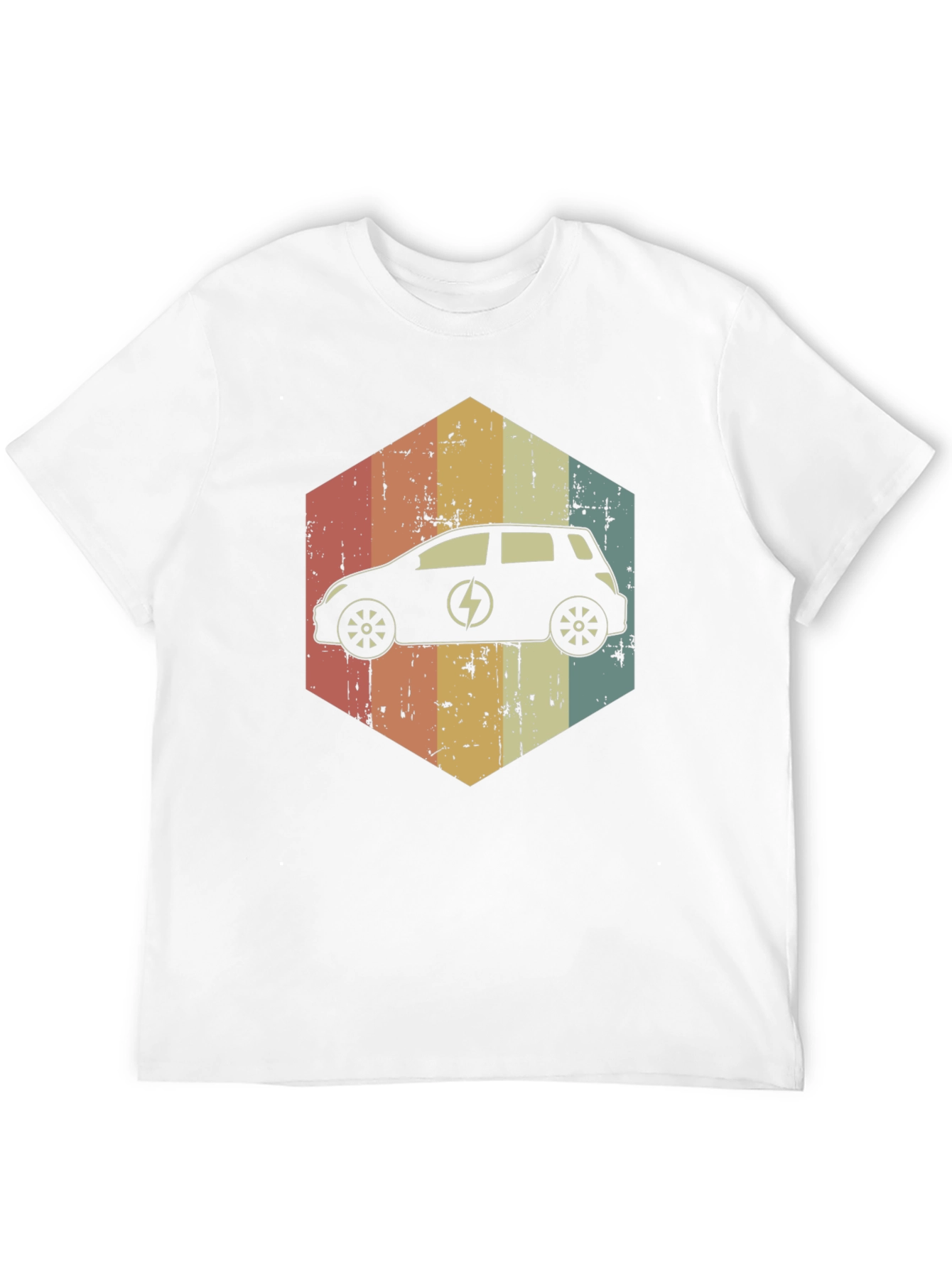 Electric Car Retro T-Shirt - Eco-Friendly Fashion
