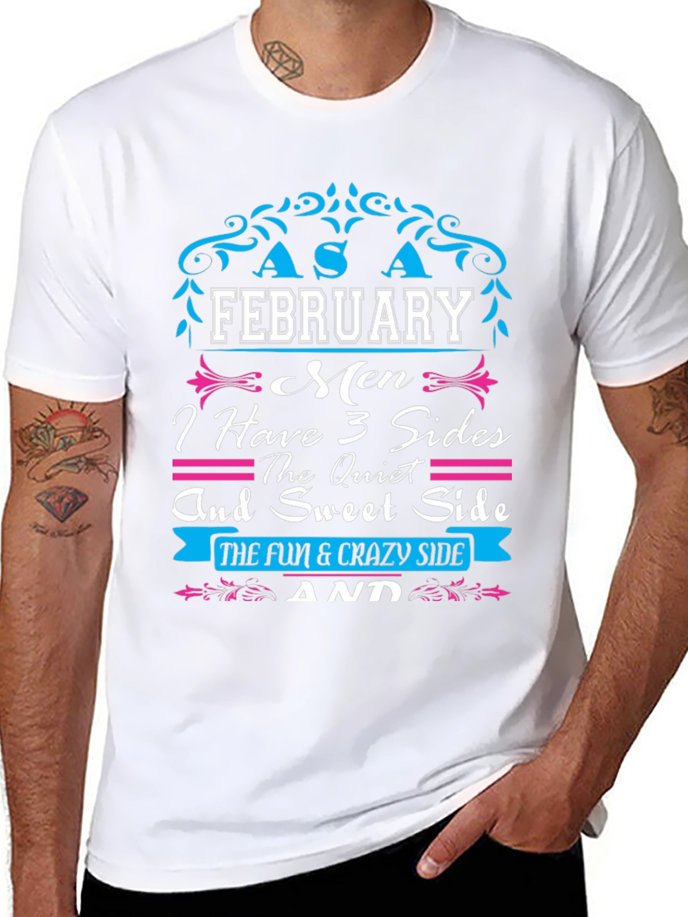 February Men 3 Sides T-Shirt