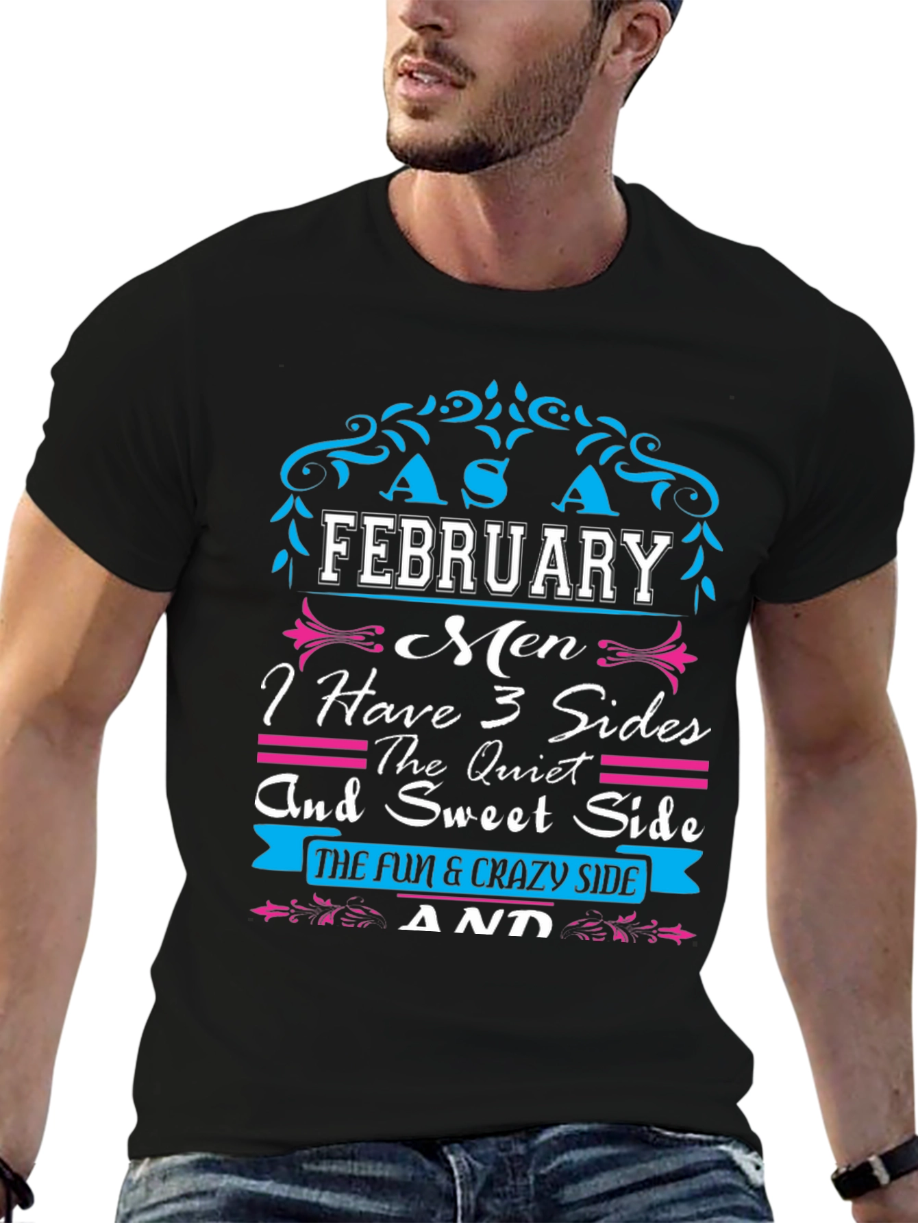 February Men 3 Sides T-Shirt