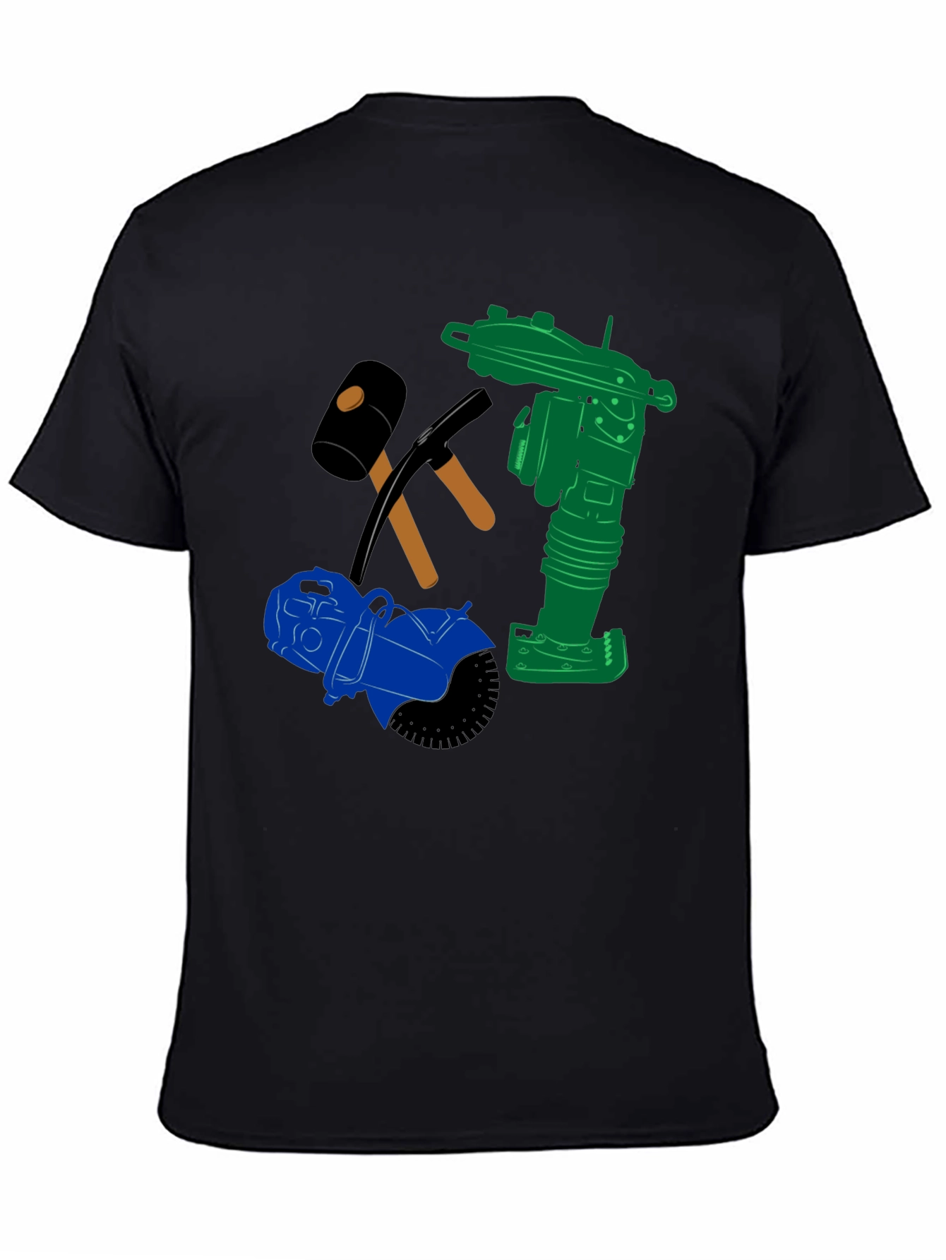 Construction Crew Tee: Heavy Duty Tools Graphic