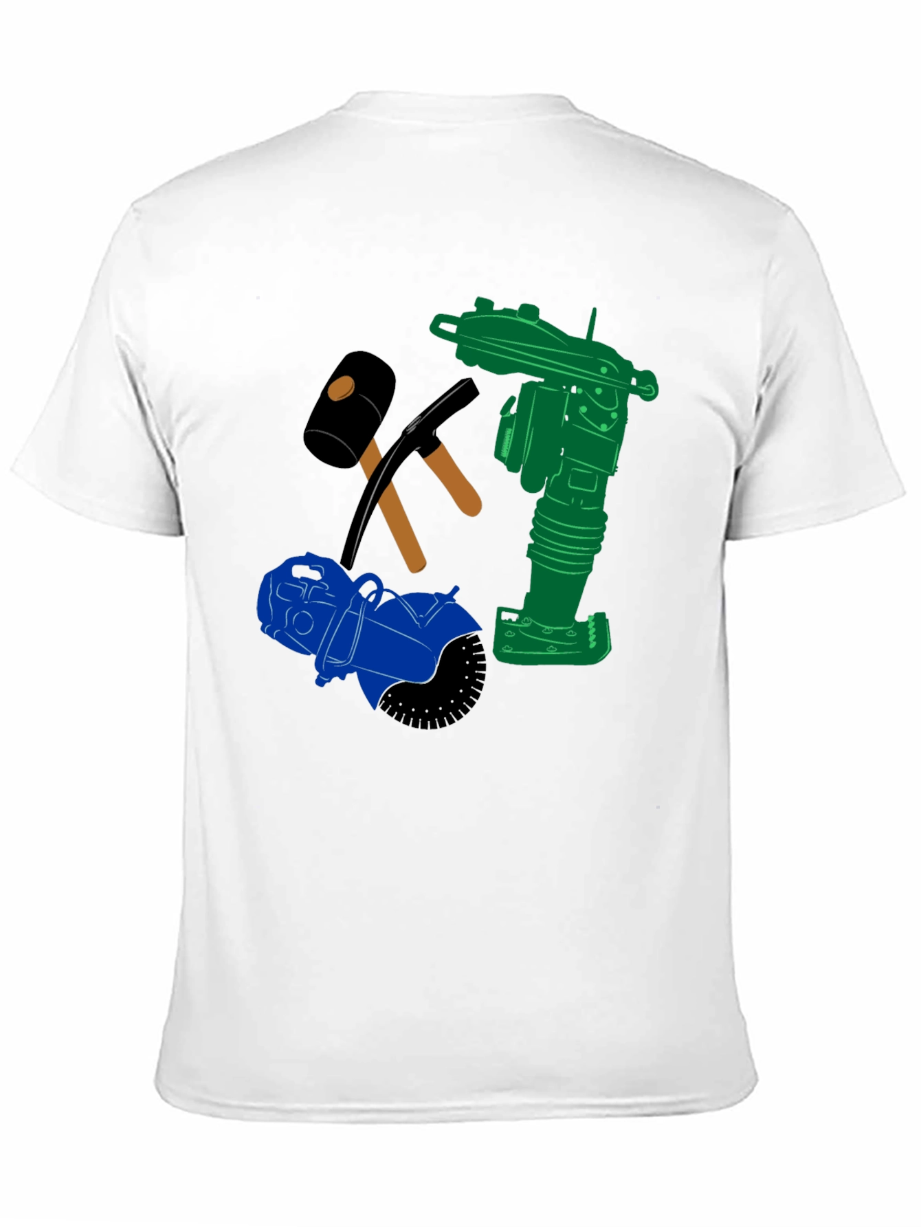 Construction Crew Tee: Heavy Duty Tools Graphic