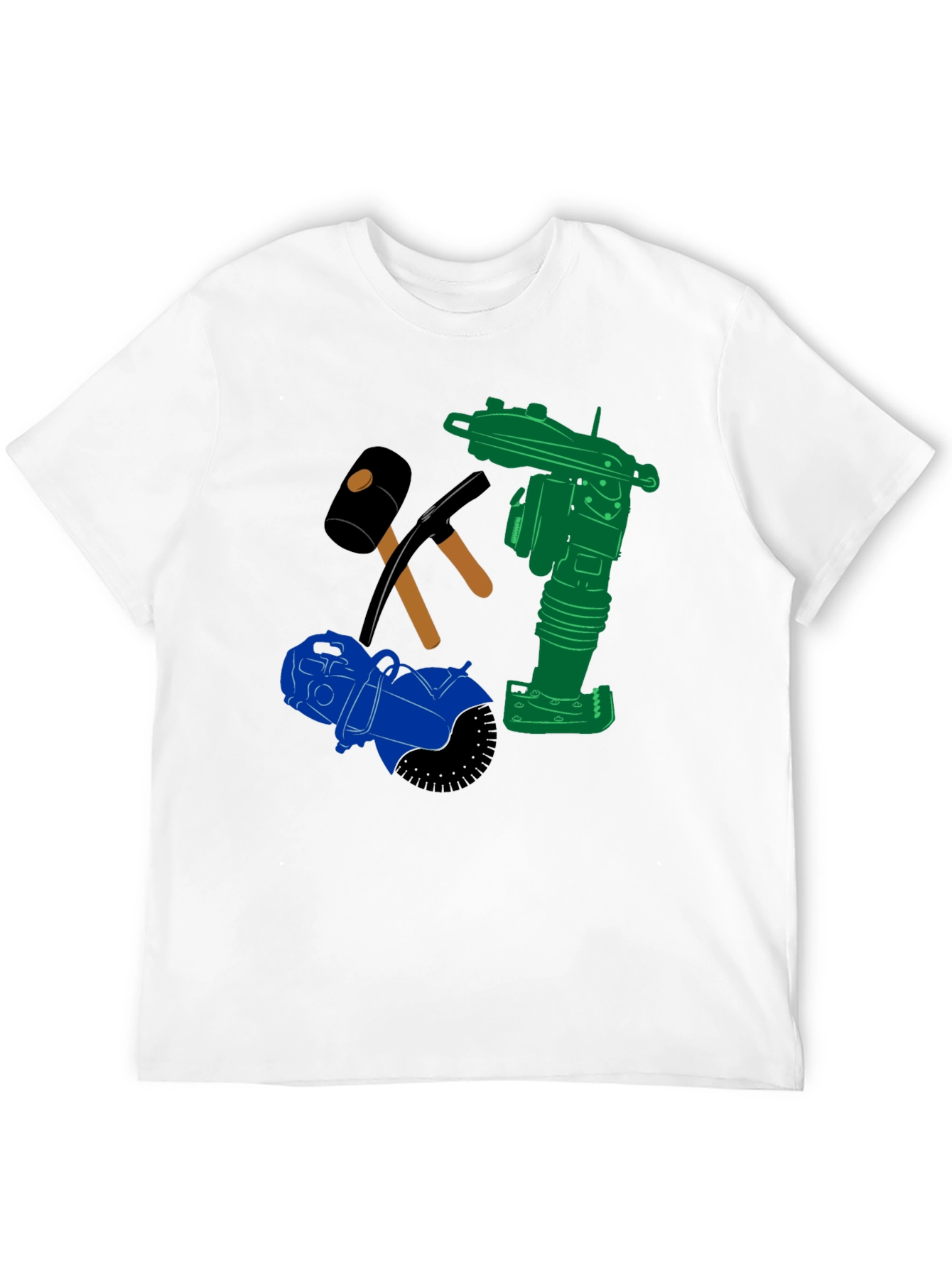 Construction Crew Tee: Heavy Duty Tools Graphic