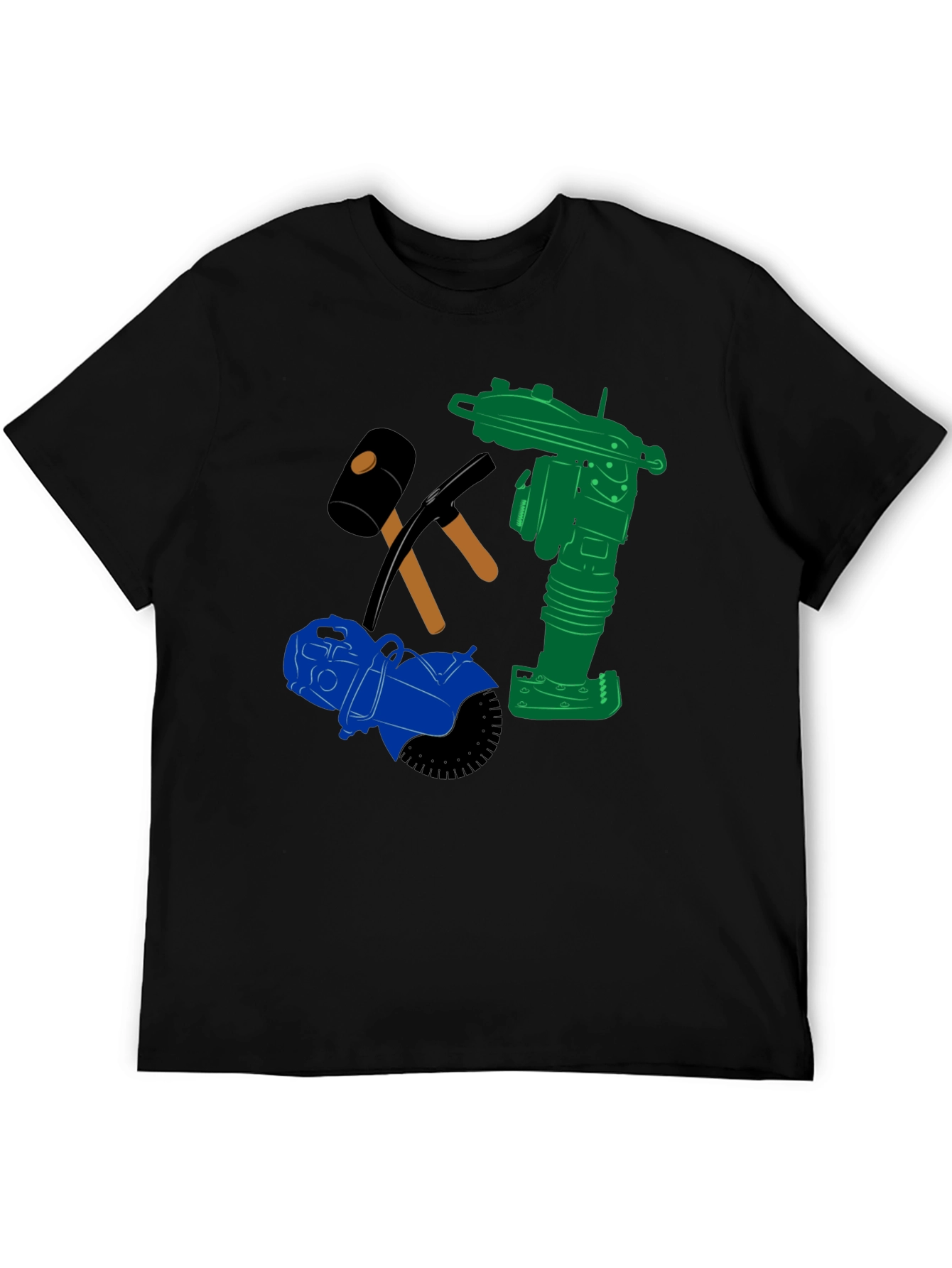 Construction Crew Tee: Heavy Duty Tools Graphic