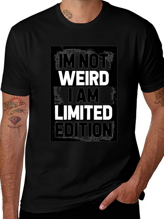 Im Not Weird Limited Edition Black Graphic Tee