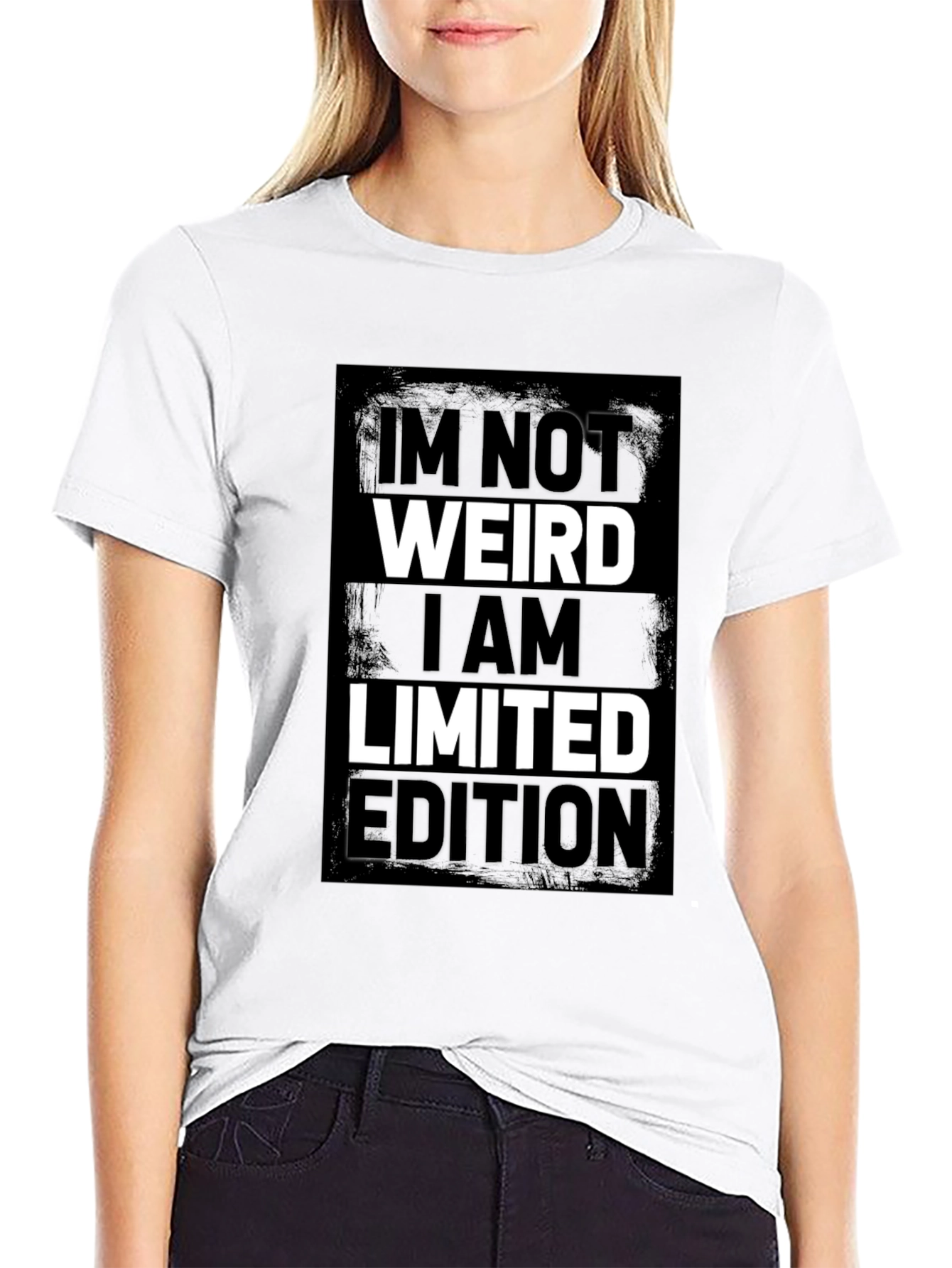Im Not Weird Limited Edition Black Graphic Tee