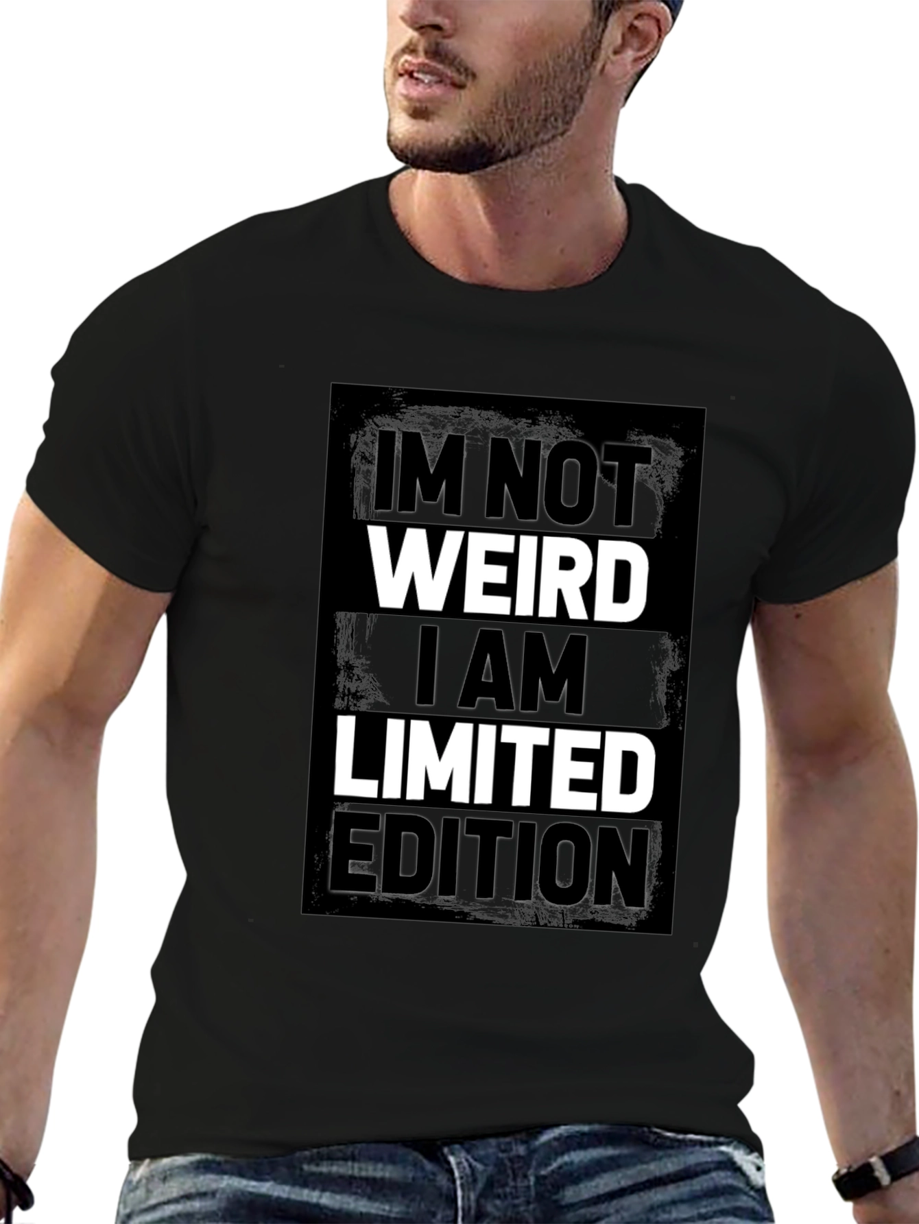 Im Not Weird Limited Edition Black Graphic Tee