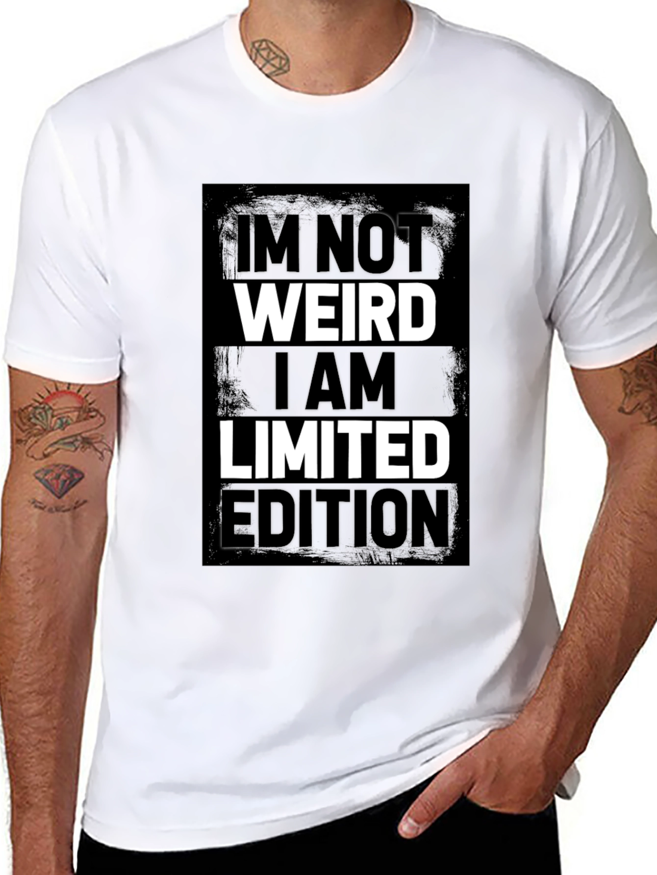 Im Not Weird Limited Edition Black Graphic Tee