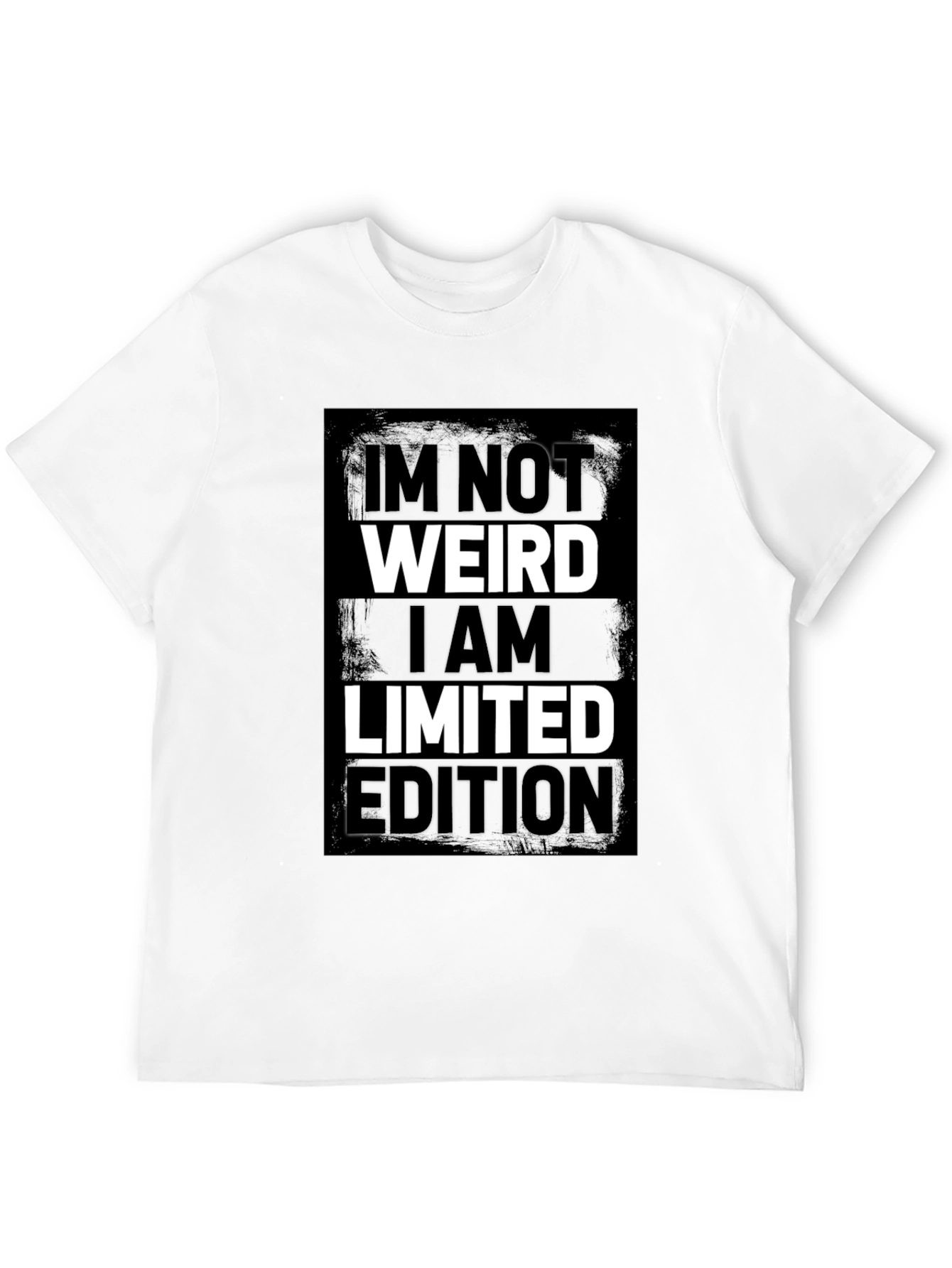 Im Not Weird Limited Edition Black Graphic Tee