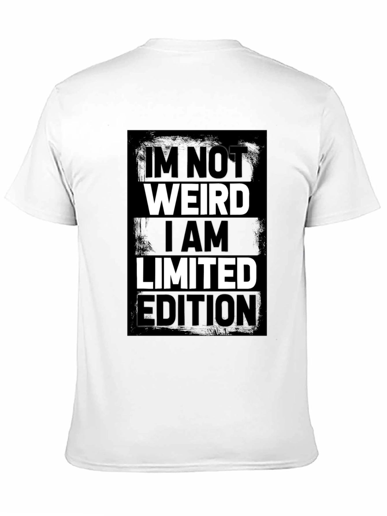 Im Not Weird Limited Edition Black Graphic Tee