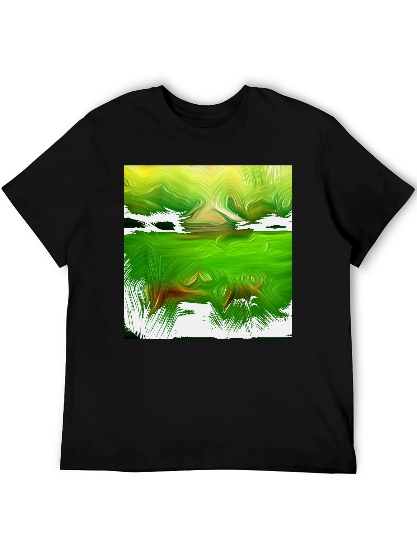 Abstract Green Graphic Tee
