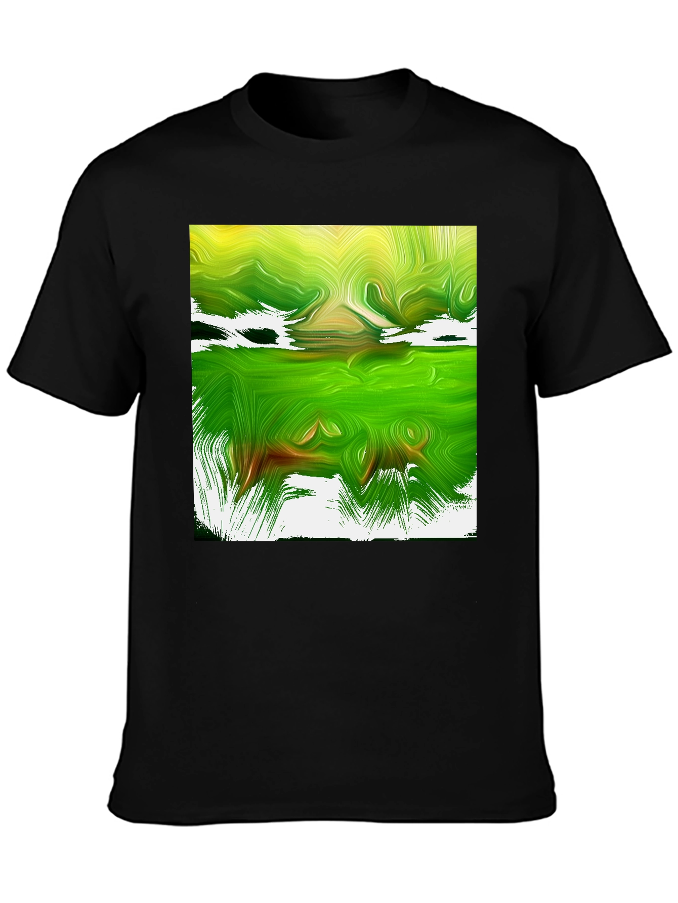 Abstract Green Graphic Tee