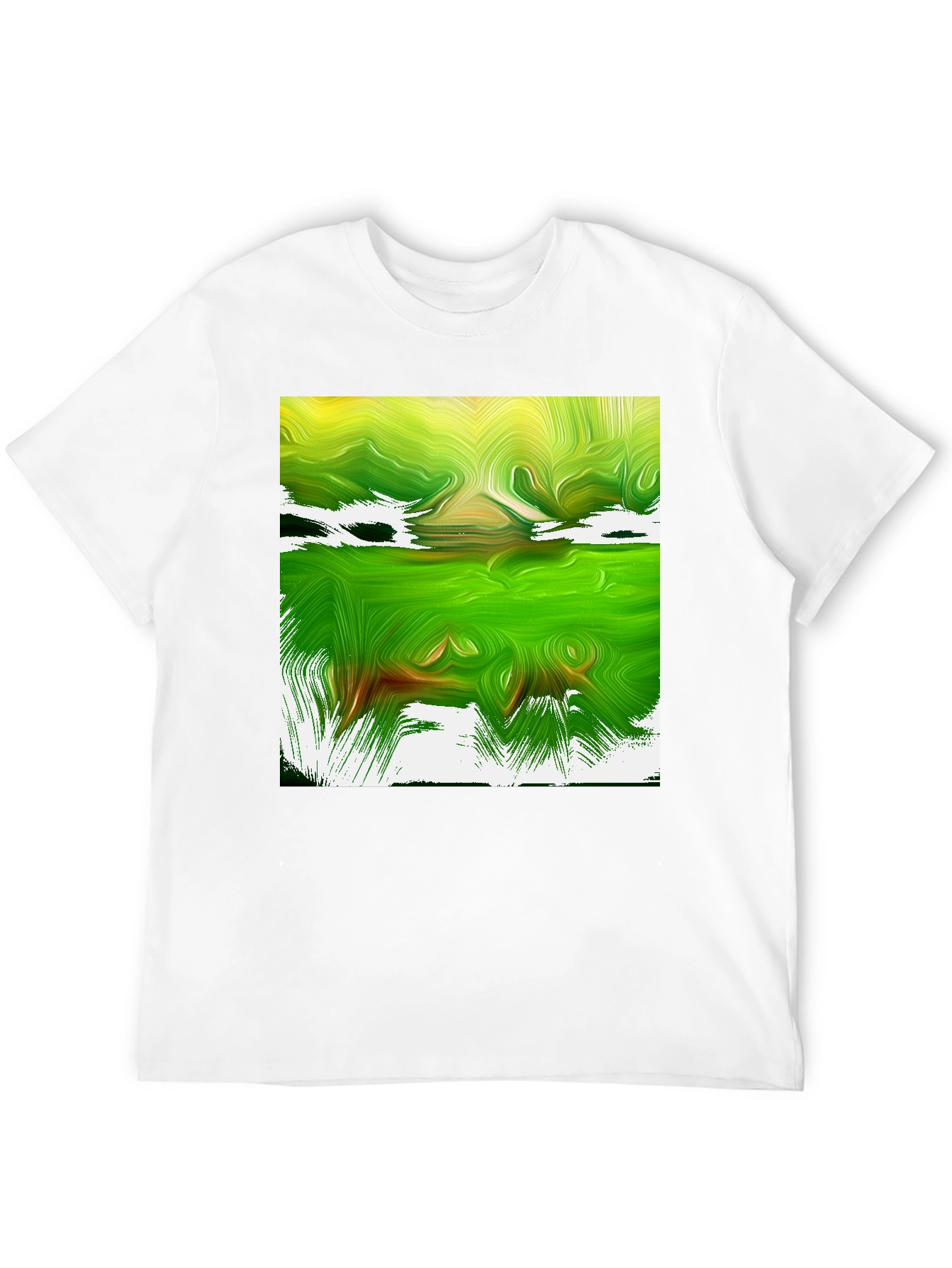 Abstract Green Graphic Tee