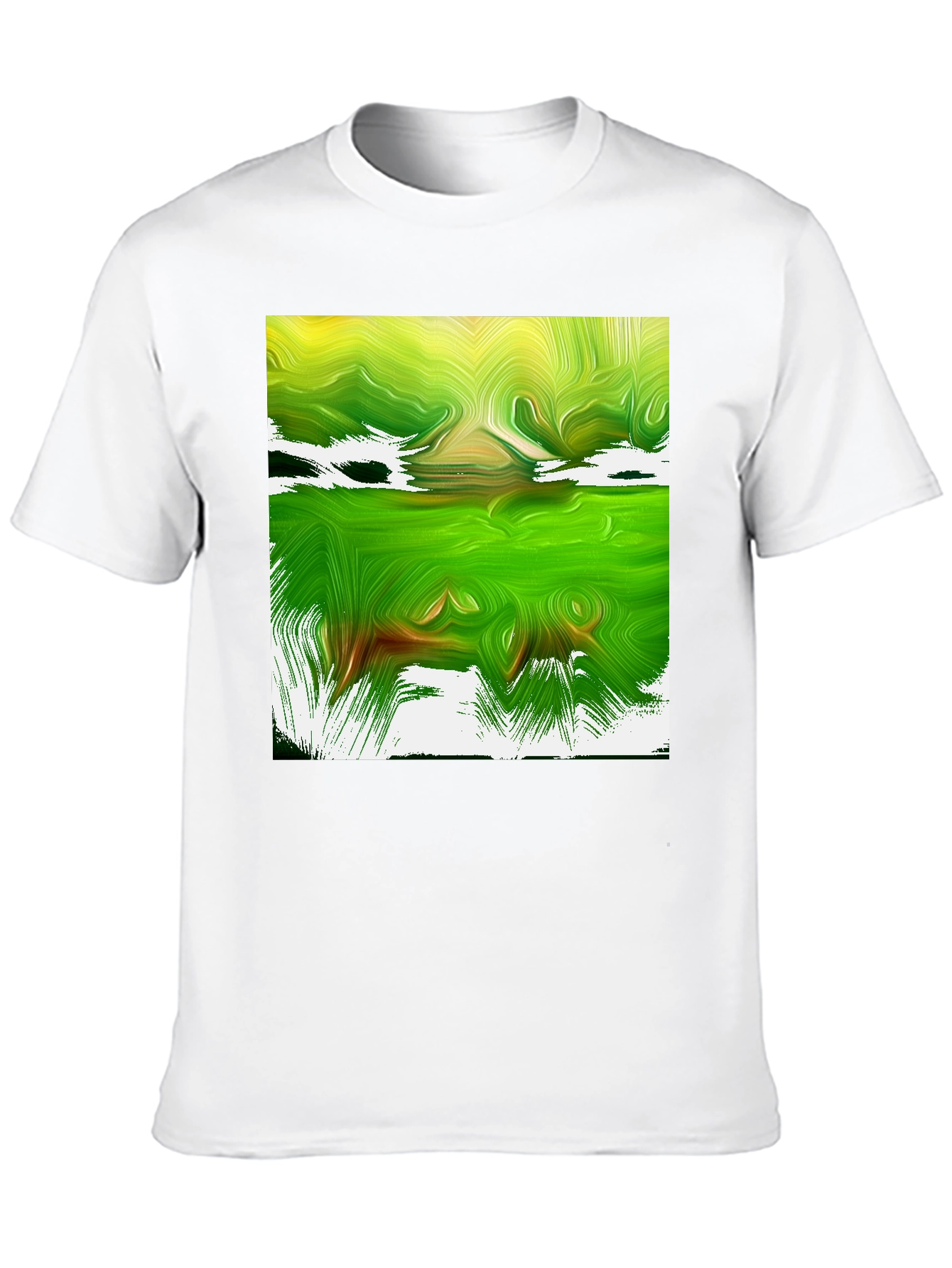 Abstract Green Graphic Tee