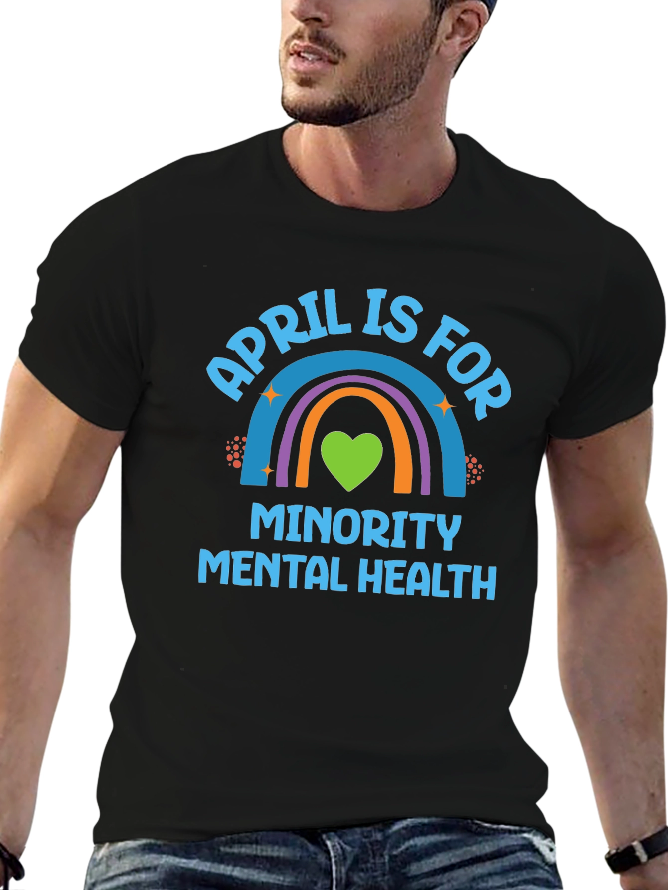 Minority Mental Health Rainbow T-Shirt