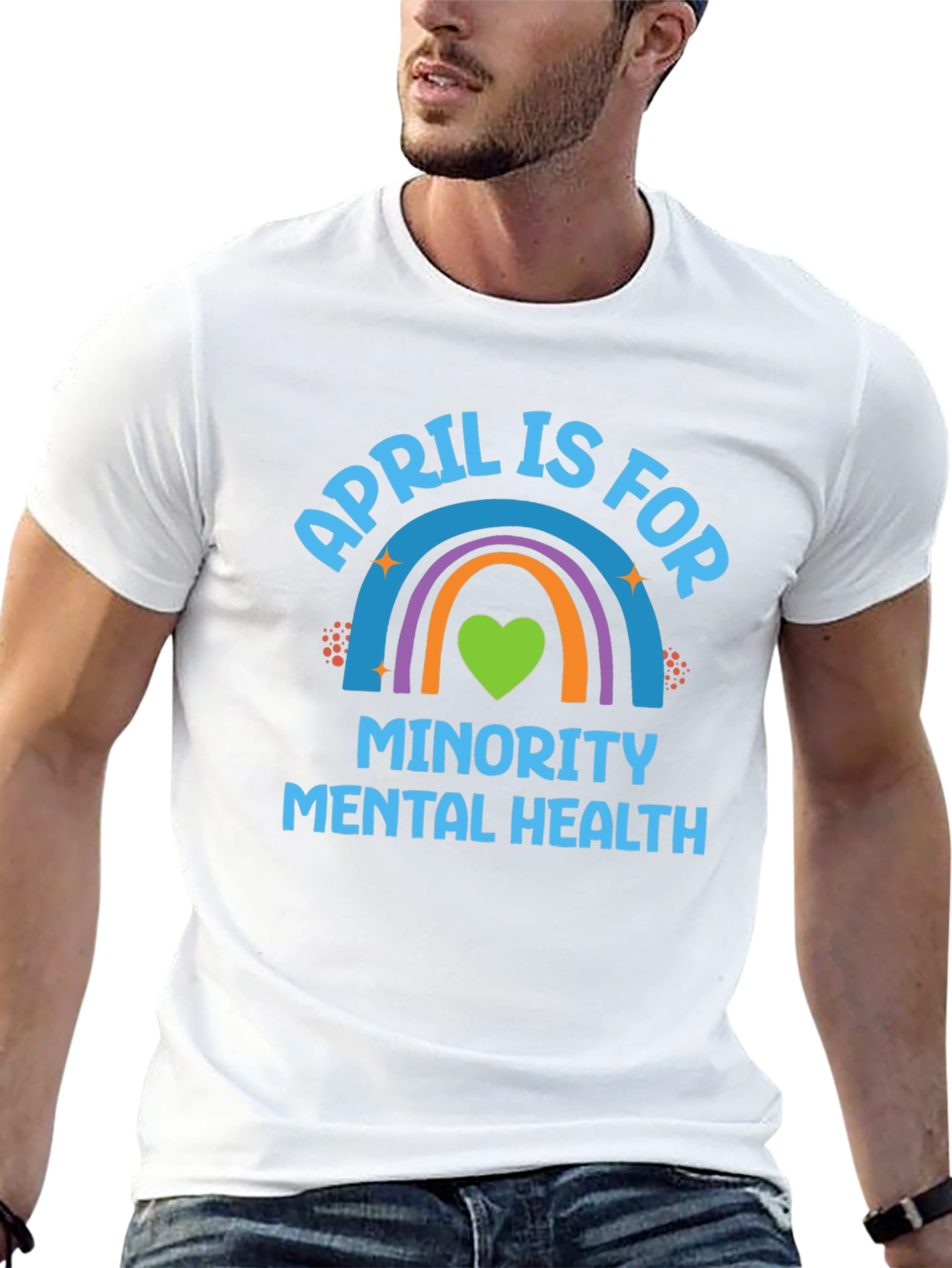Minority Mental Health Rainbow T-Shirt