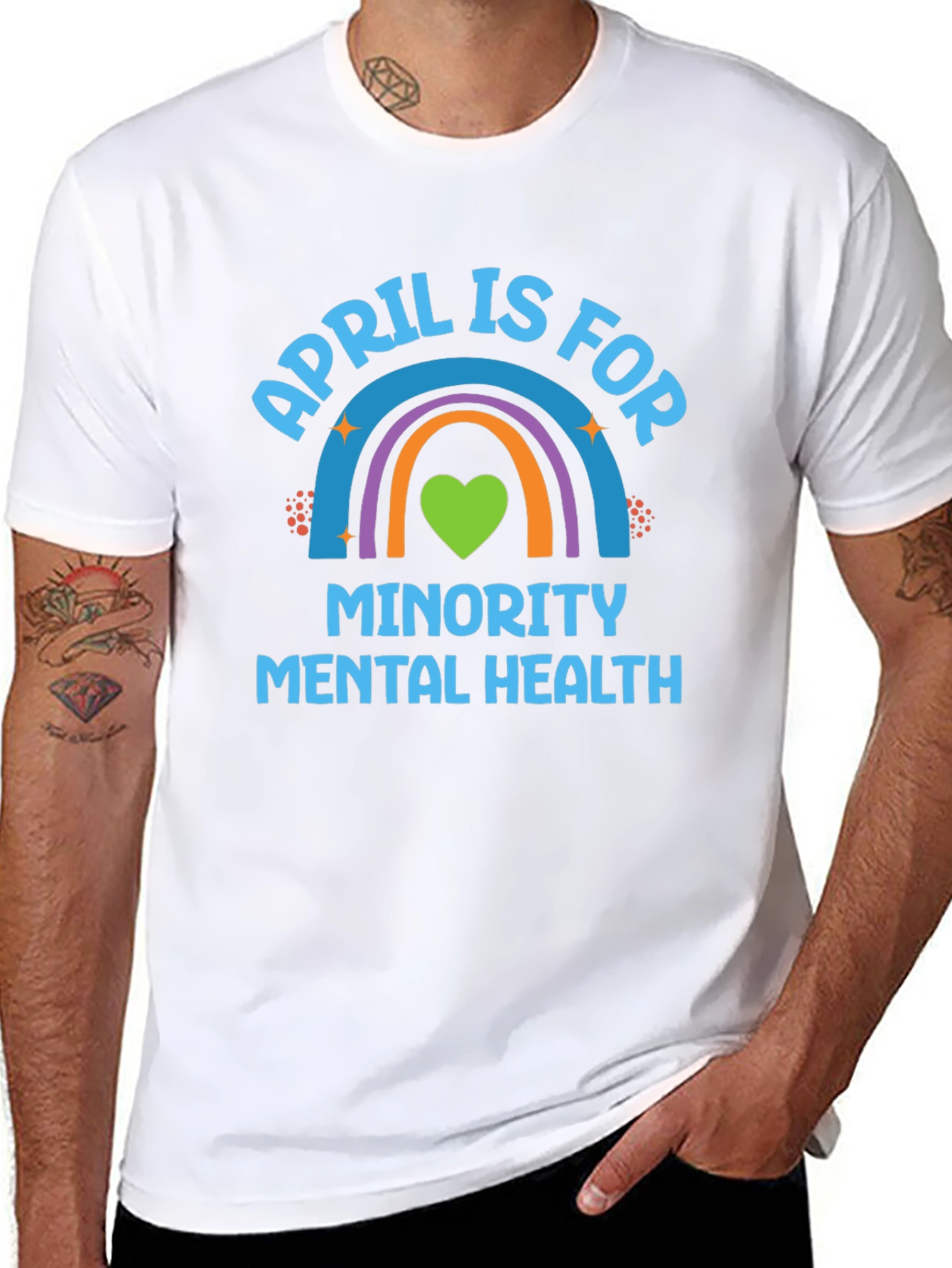 Minority Mental Health Rainbow T-Shirt