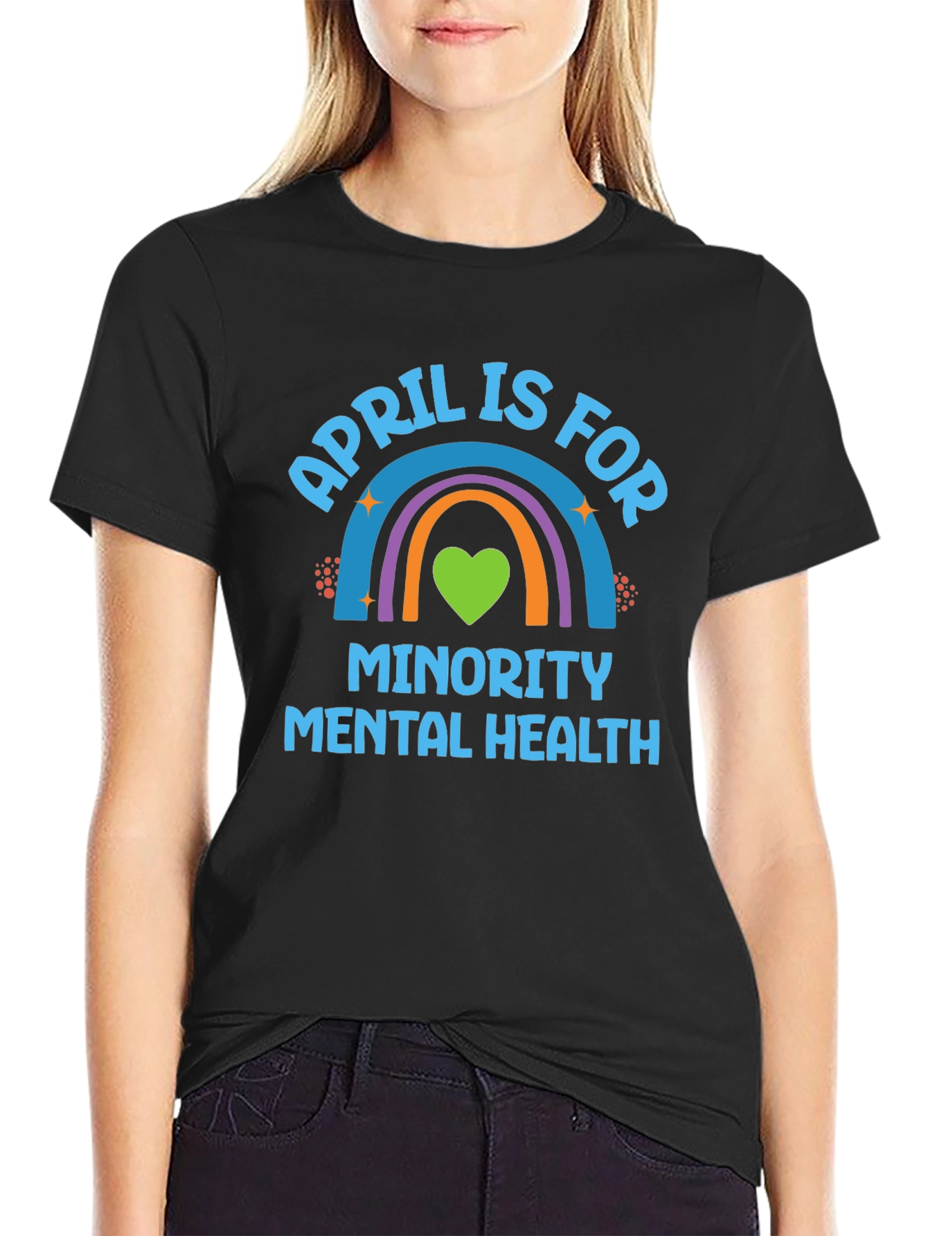 Minority Mental Health Rainbow T-Shirt