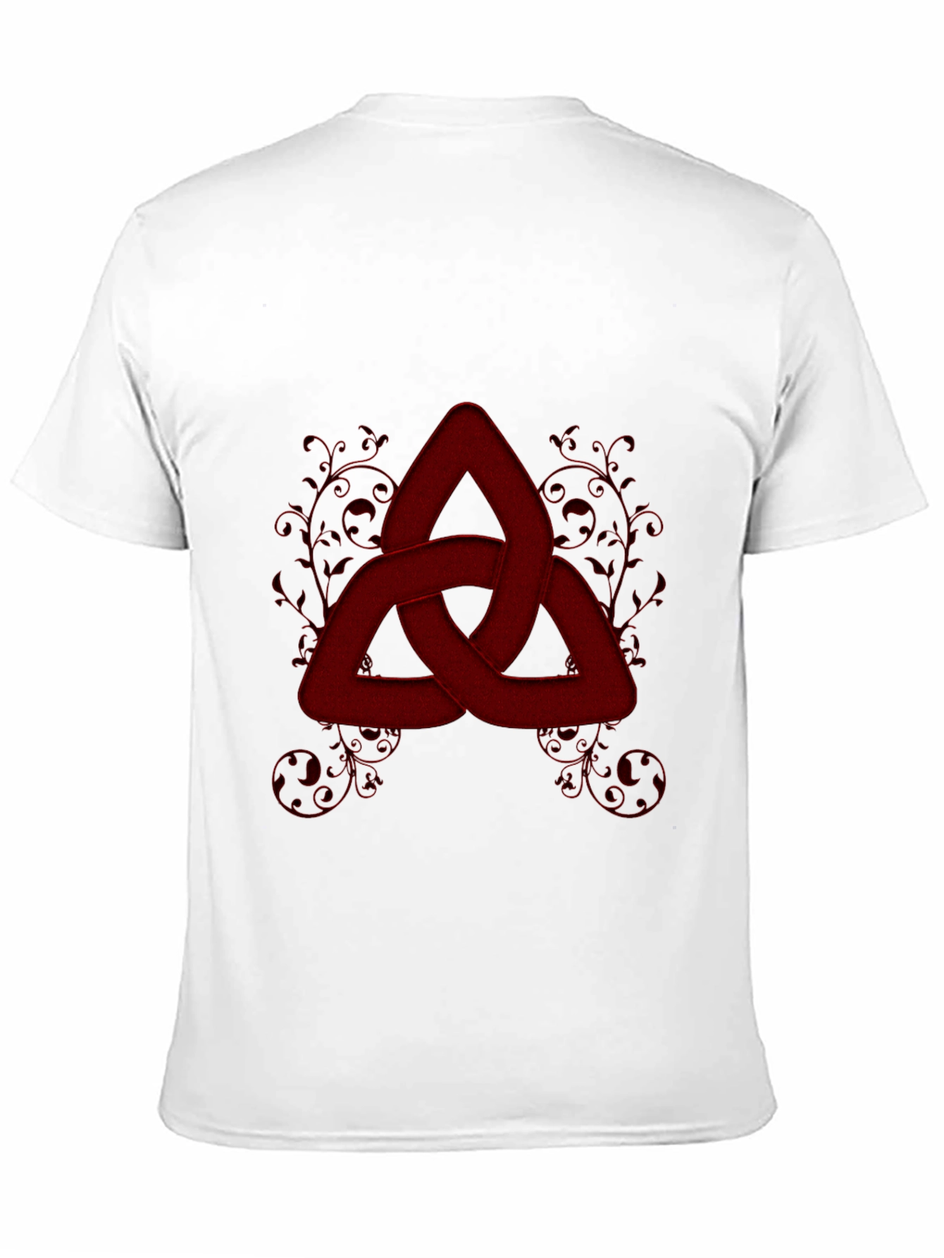 Red Knot Graphic Tee - Stylish Celtic Knot Design