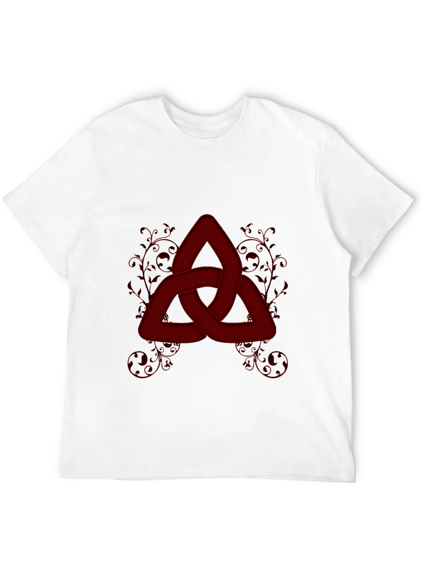 Red Knot Graphic Tee - Stylish Celtic Knot Design