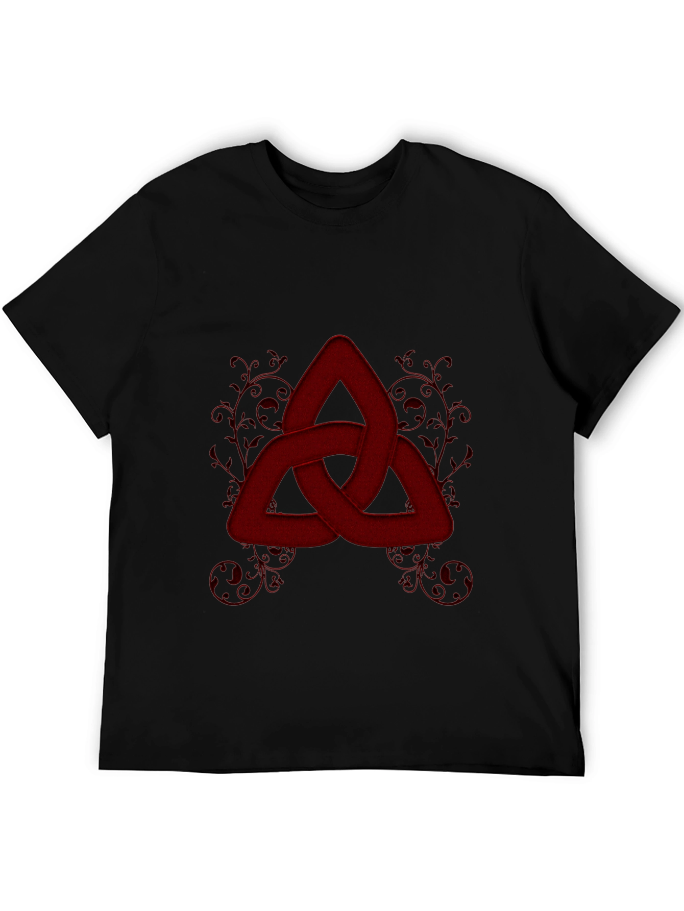 Red Knot Graphic Tee - Stylish Celtic Knot Design