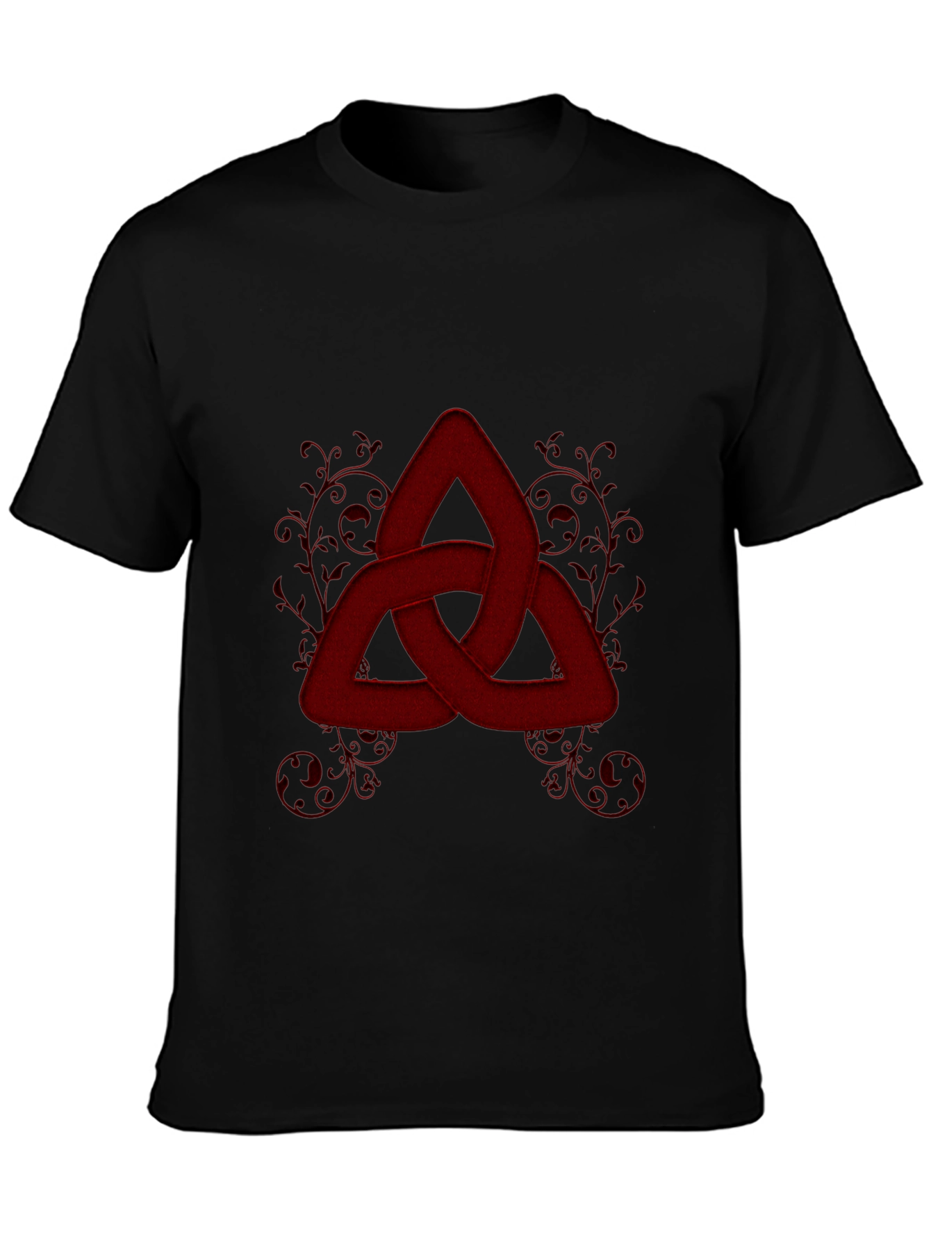 Red Knot Graphic Tee - Stylish Celtic Knot Design