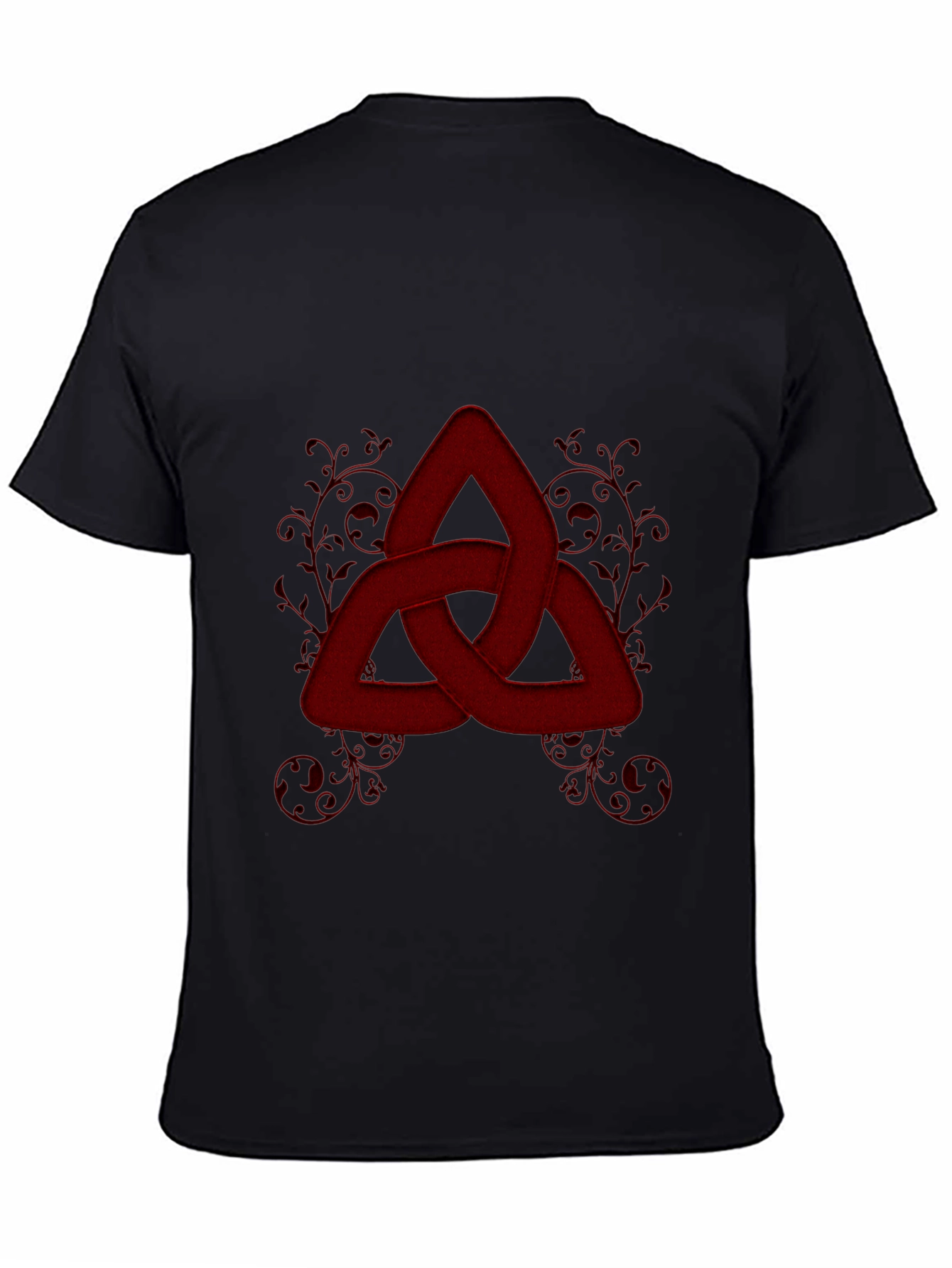 Red Knot Graphic Tee - Stylish Celtic Knot Design