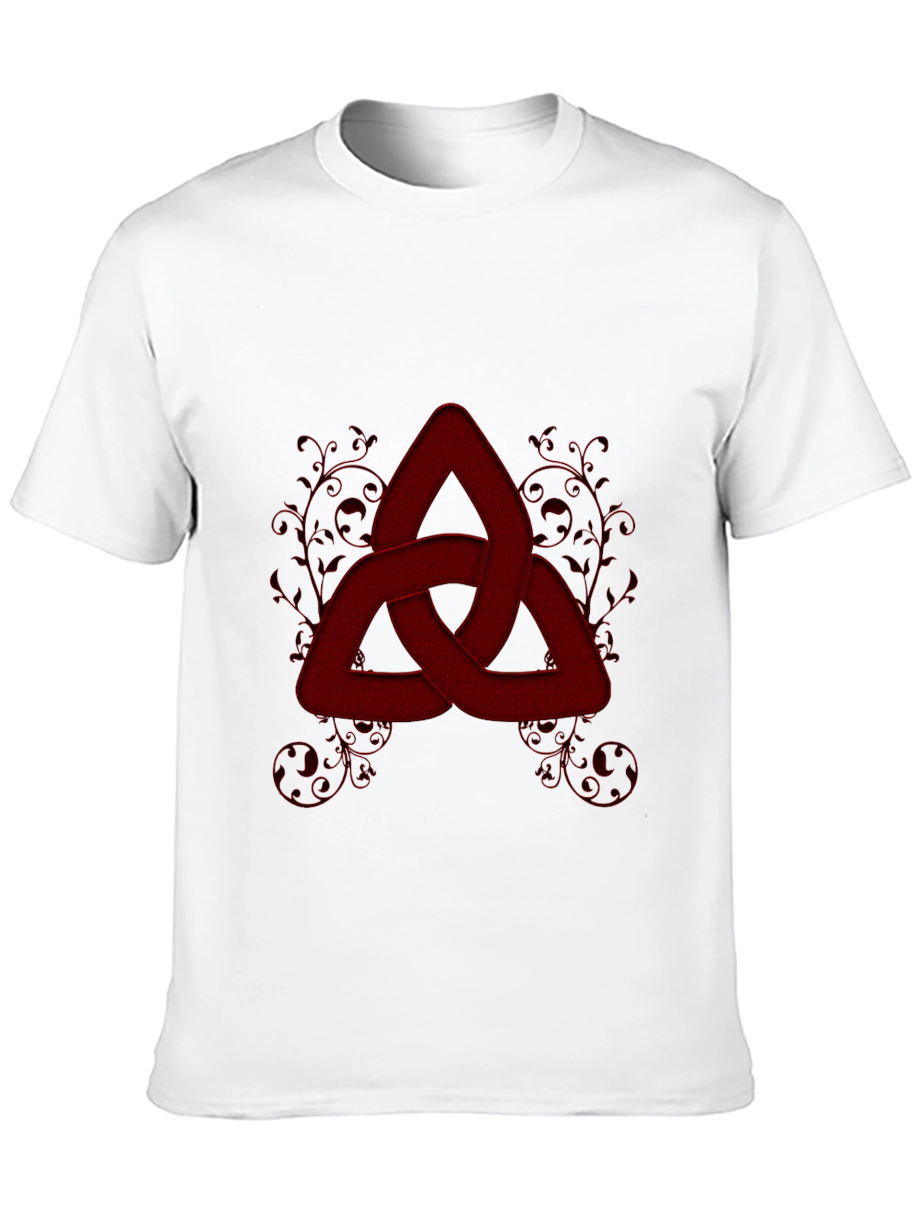 Red Knot Graphic Tee - Stylish Celtic Knot Design