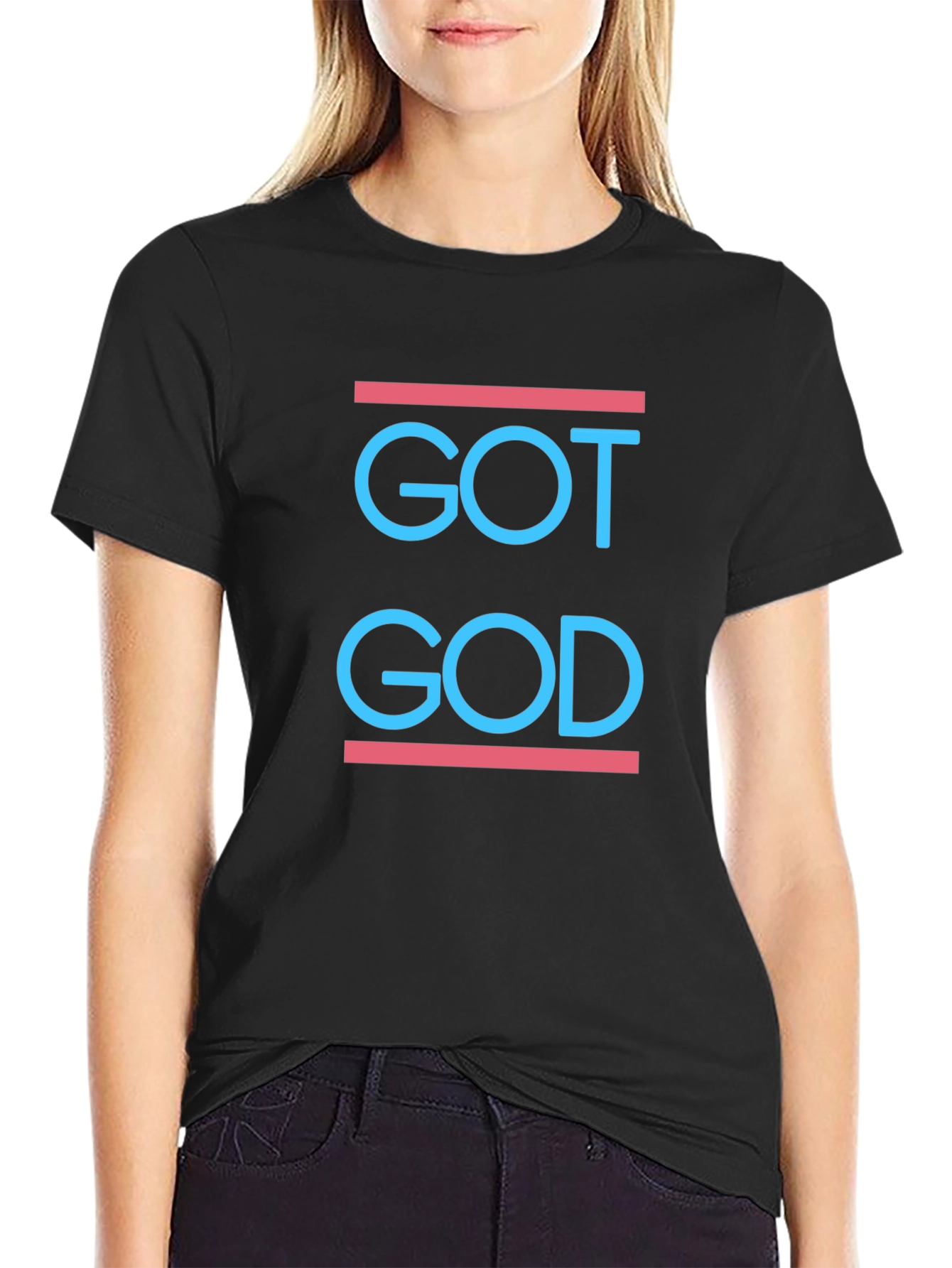 Got God Black Graphic Tee