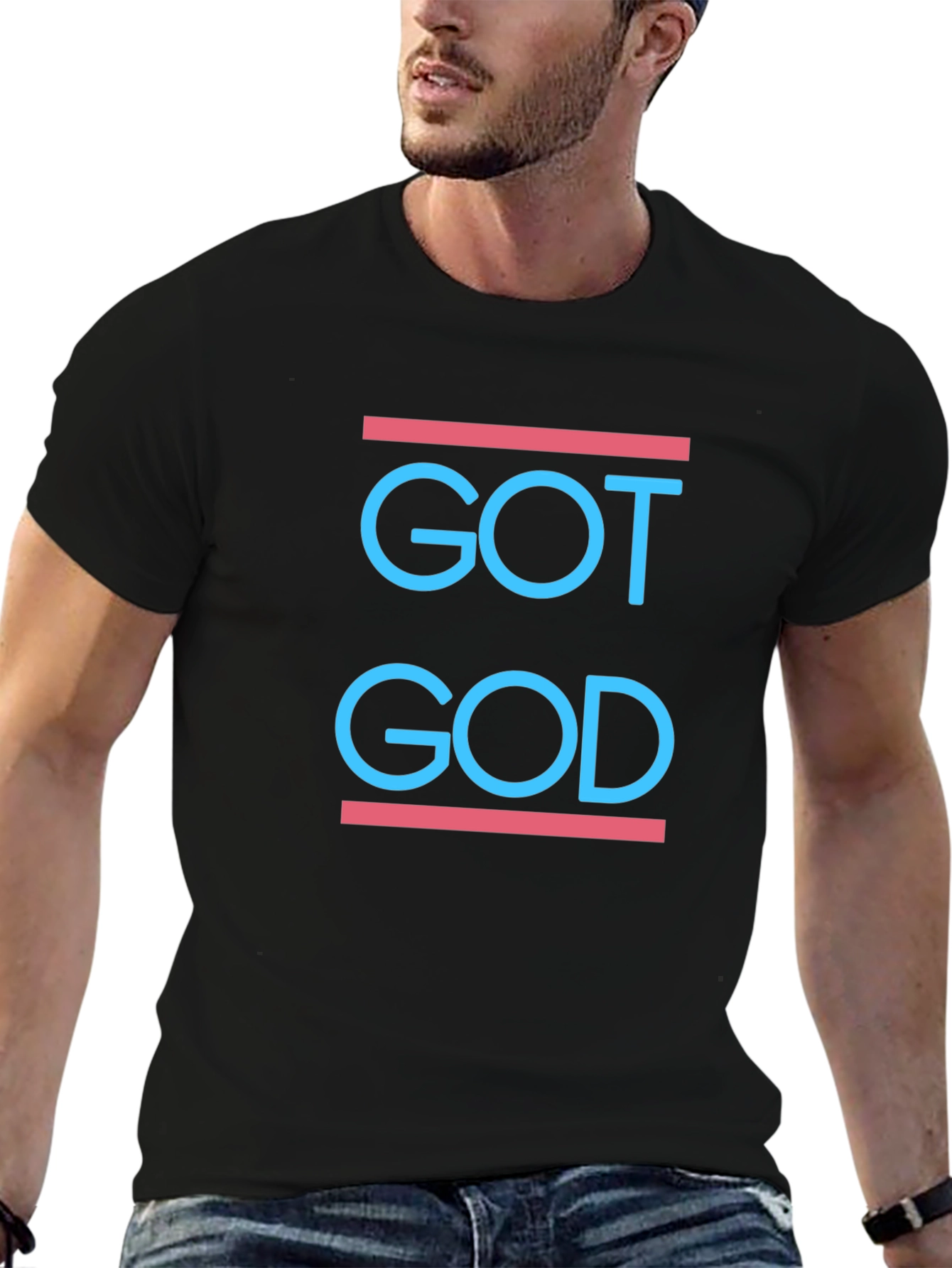 Got God Black Graphic Tee
