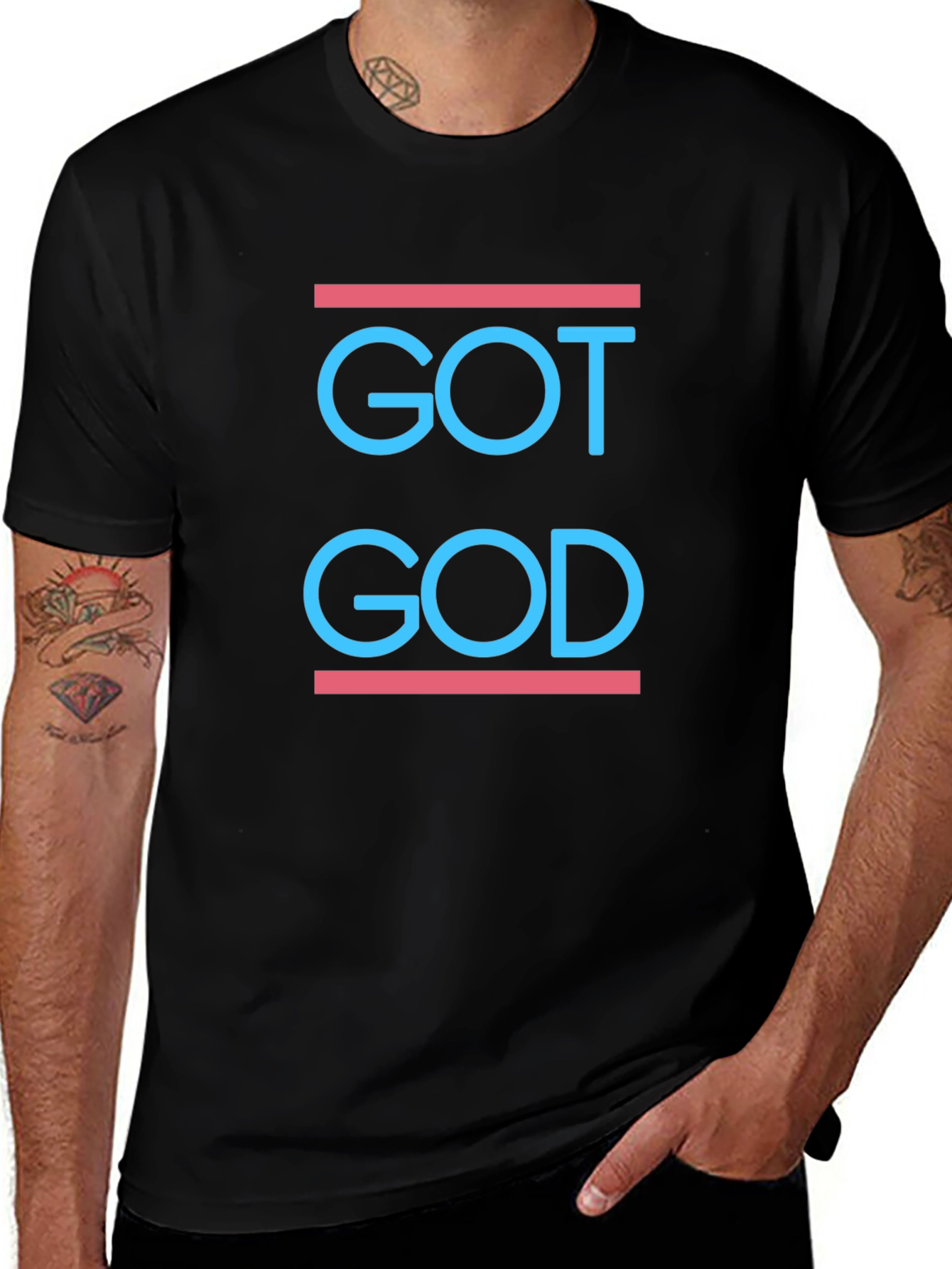 Got God Black Graphic Tee