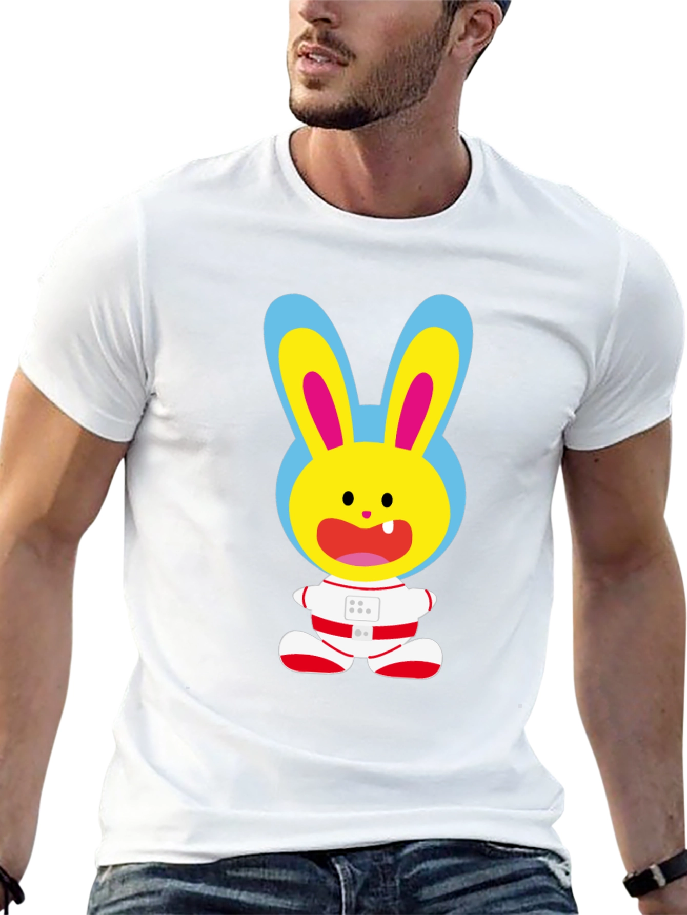 Funny Bunny Astronaut T-Shirt - Space Rabbit Tee