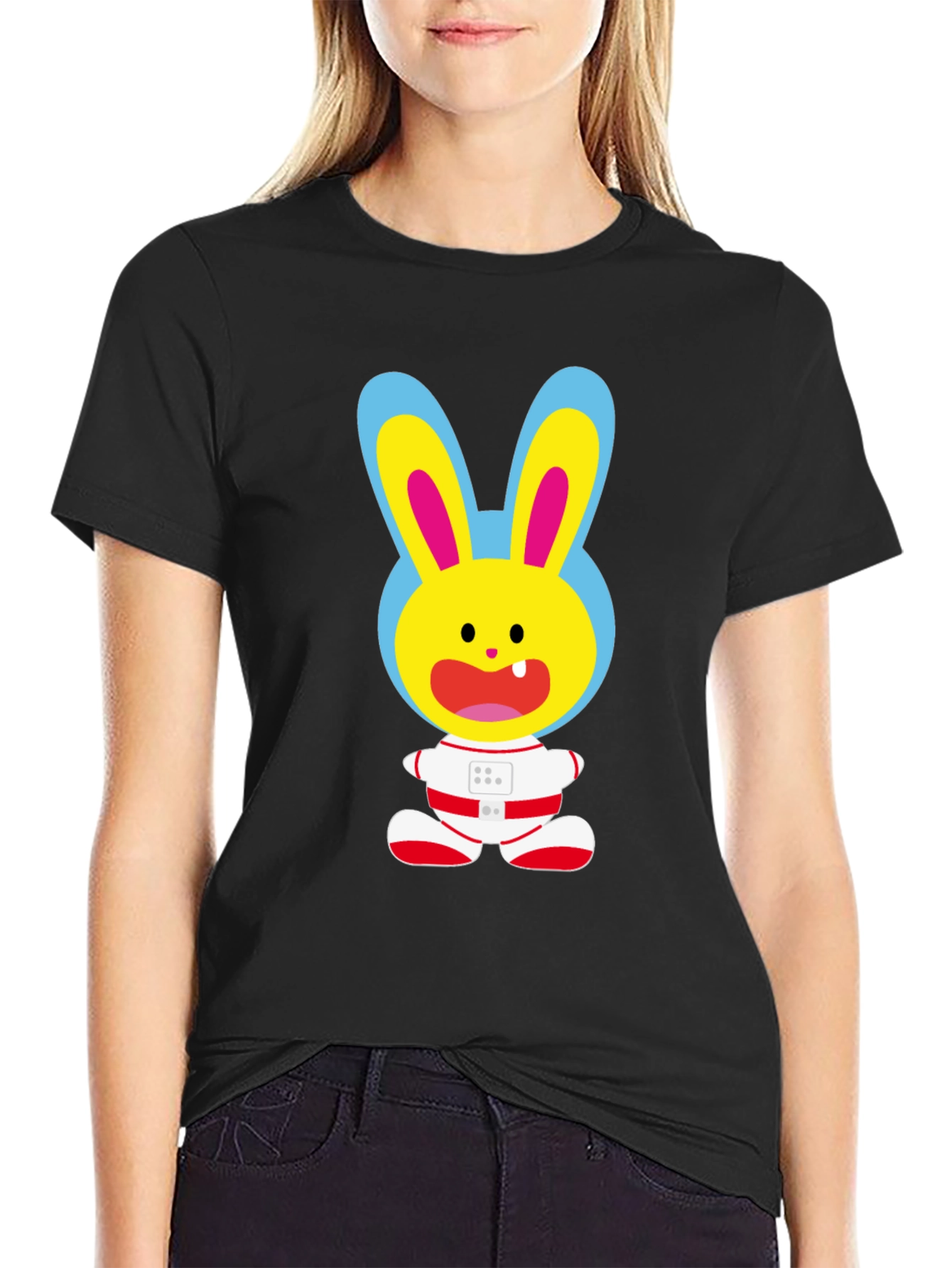 Funny Bunny Astronaut T-Shirt - Space Rabbit Tee