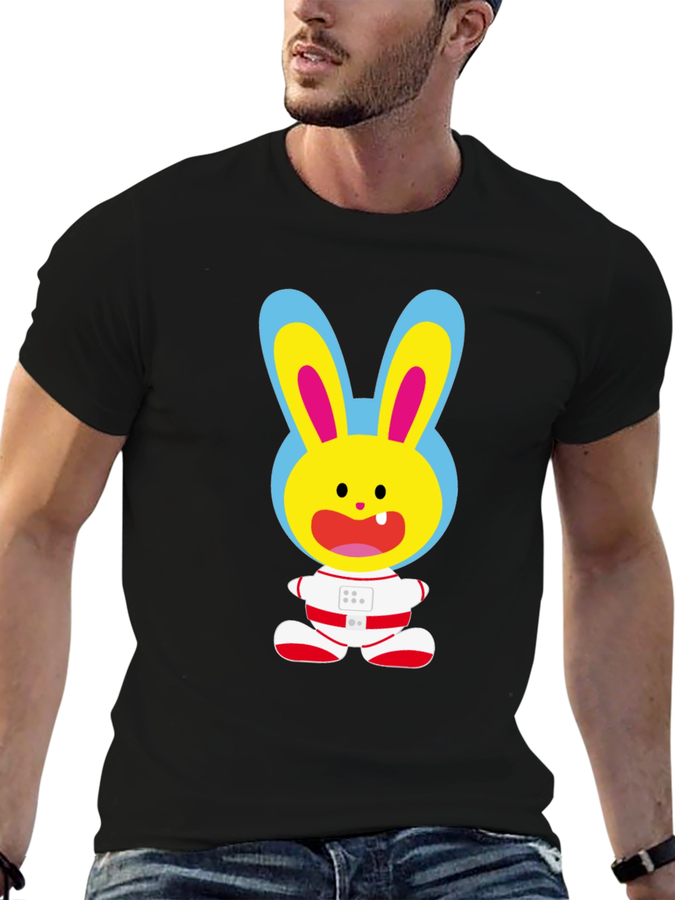 Funny Bunny Astronaut T-Shirt - Space Rabbit Tee