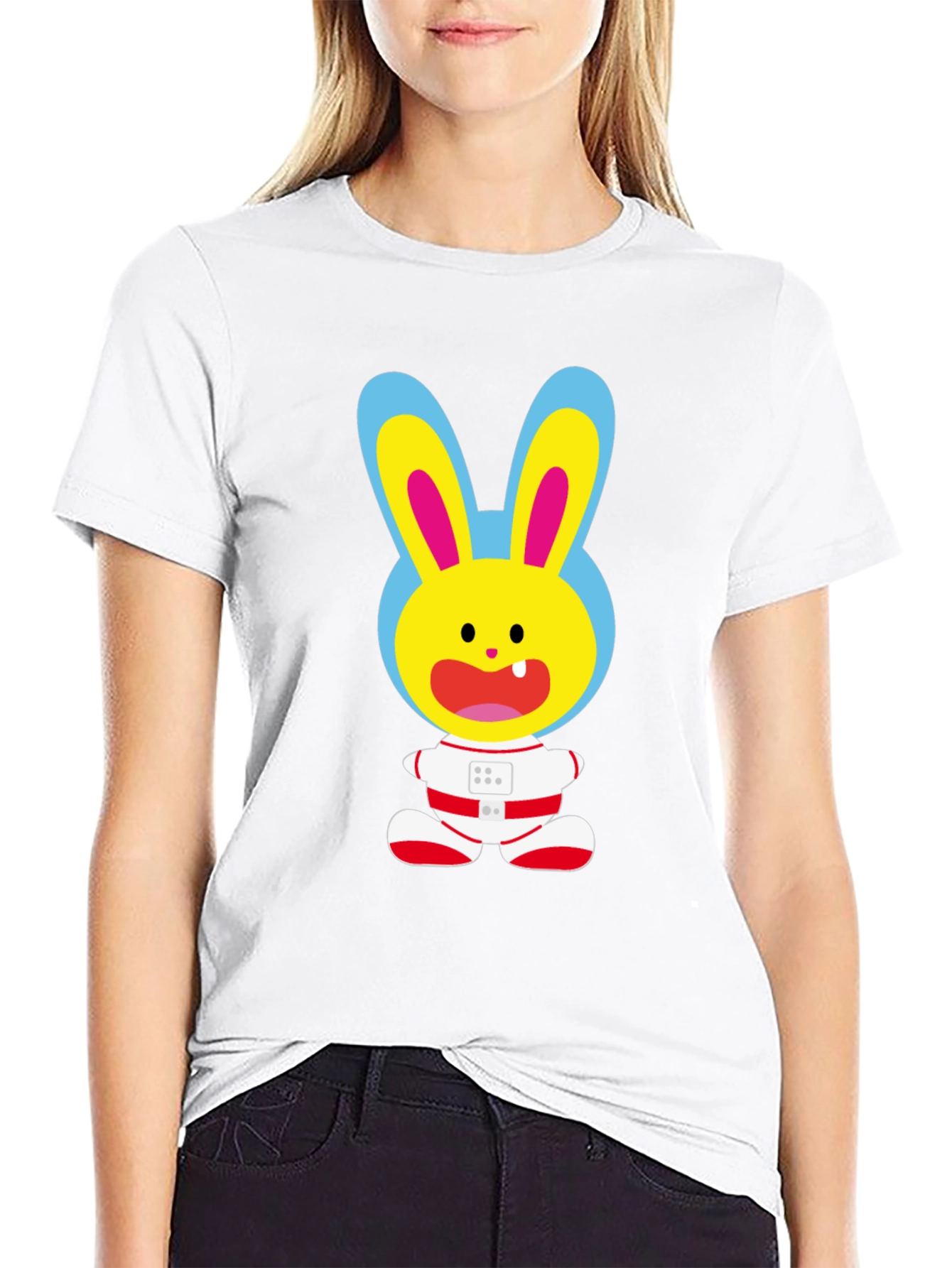 Funny Bunny Astronaut T-Shirt - Space Rabbit Tee