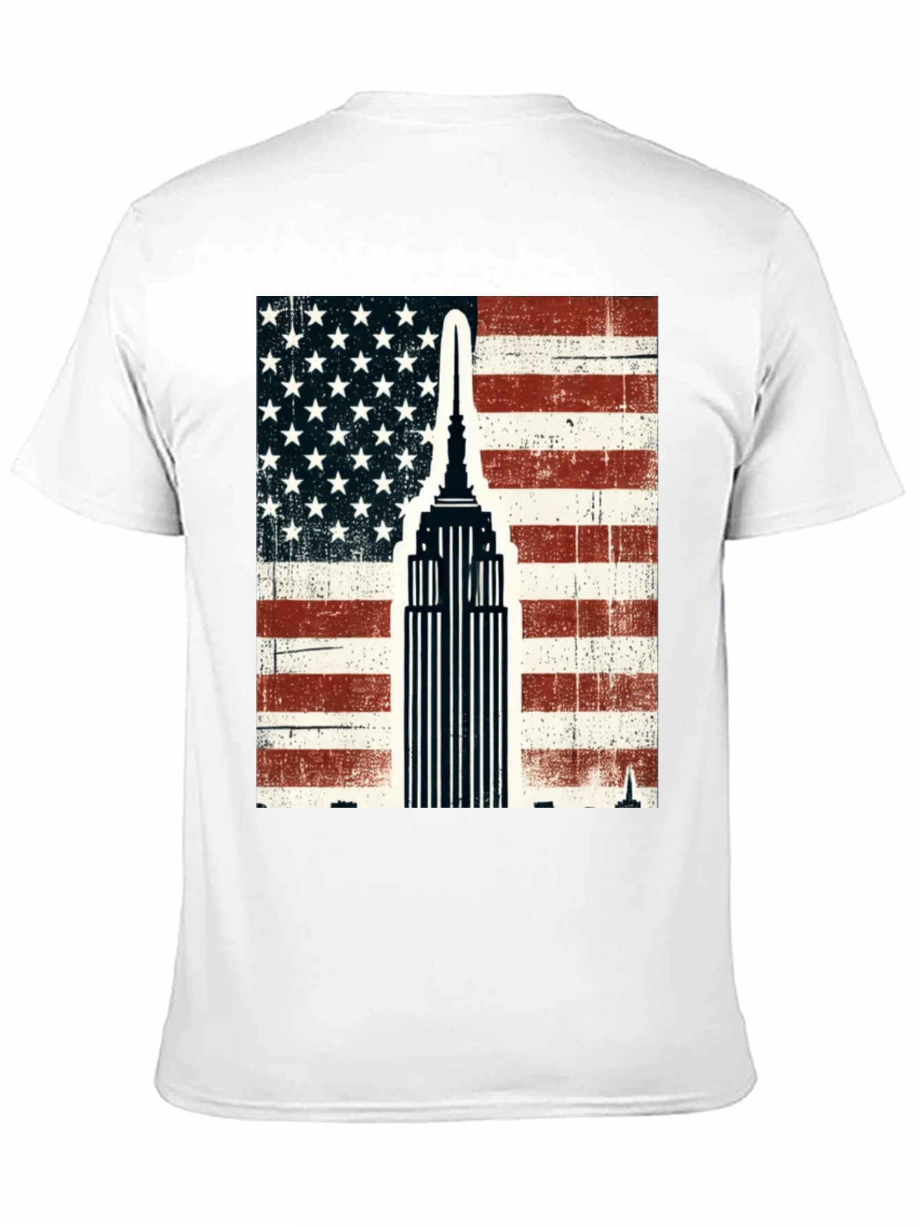 USA Flag Empire State Building T-Shirt