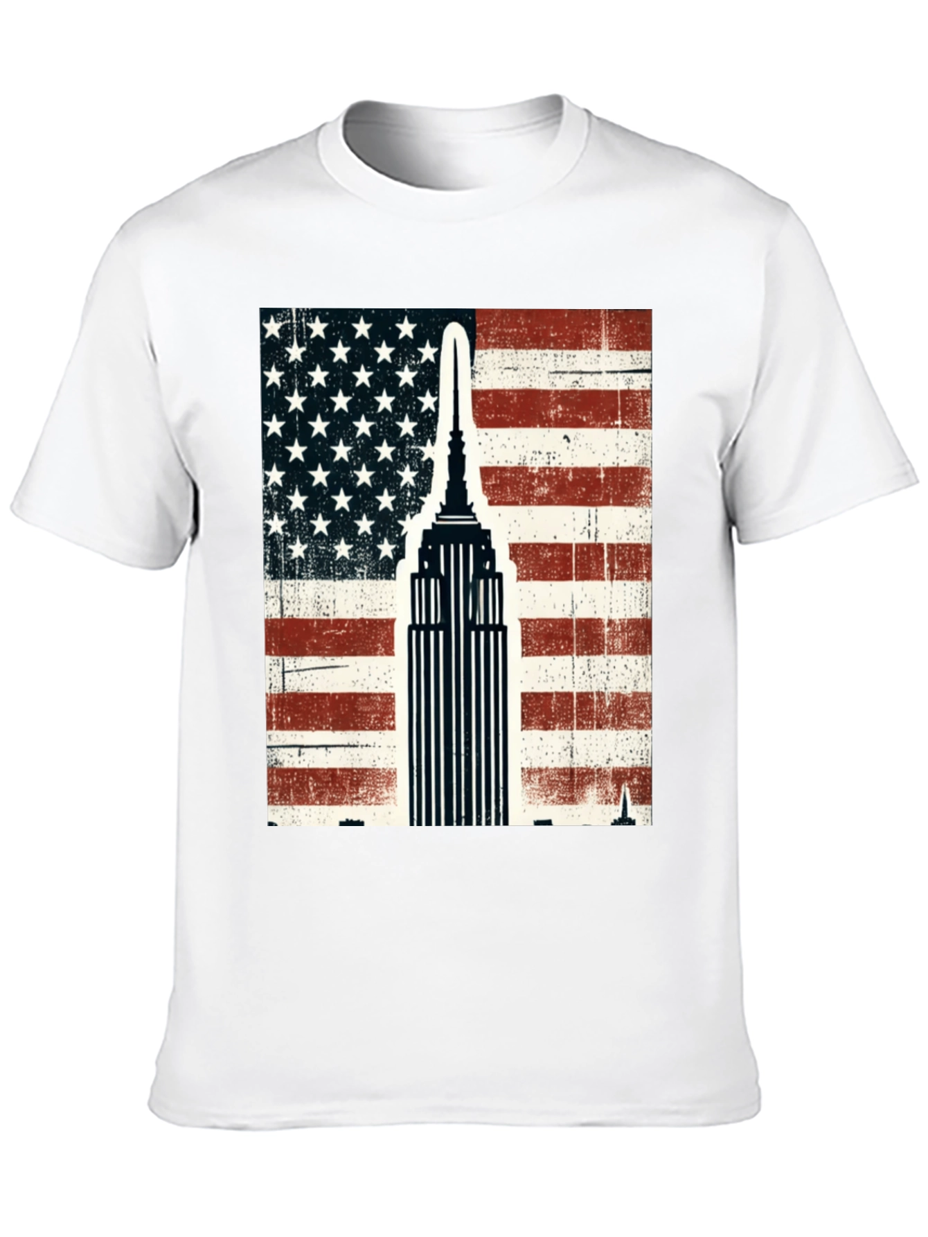 USA Flag Empire State Building T-Shirt