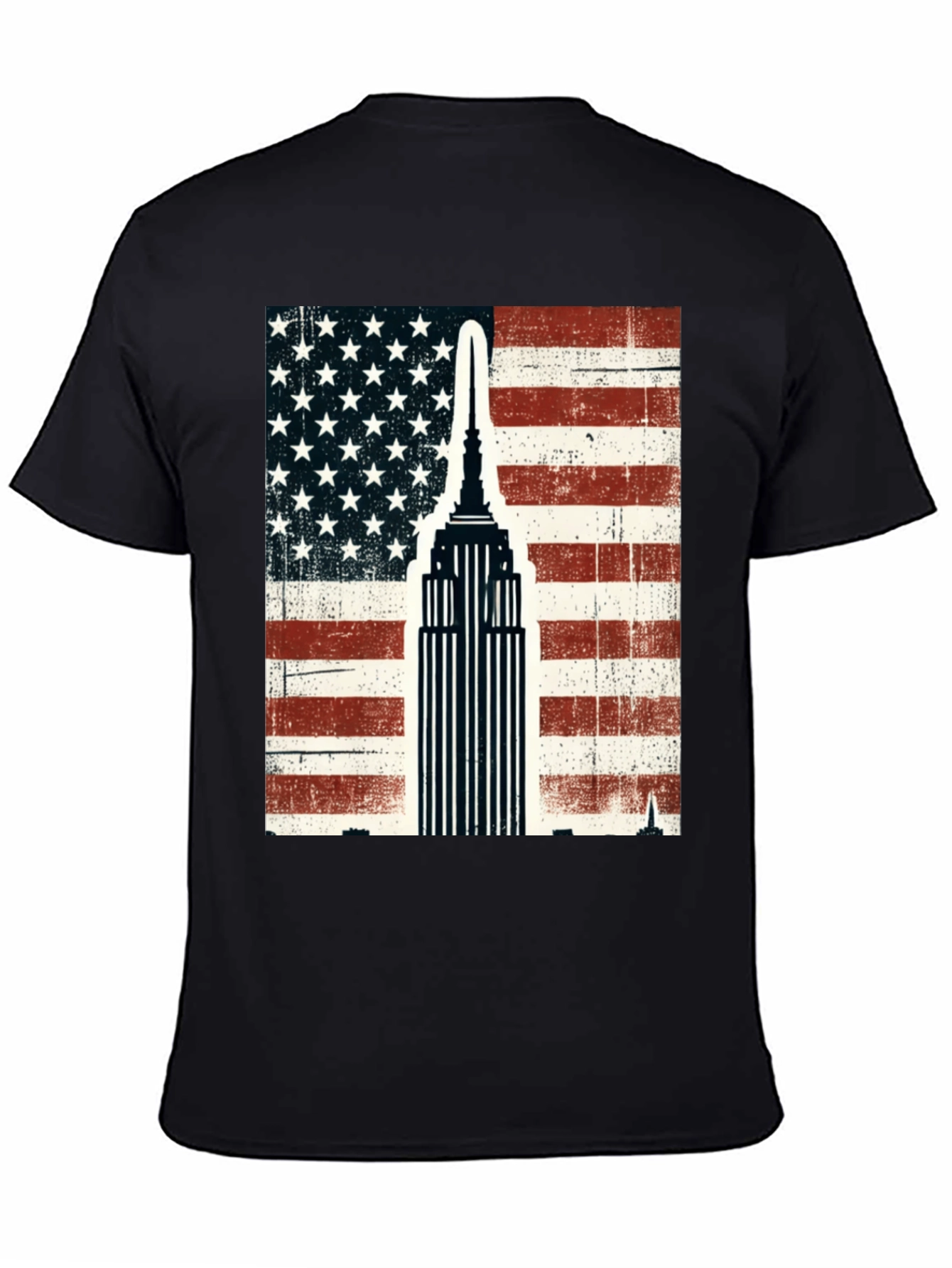 USA Flag Empire State Building T-Shirt