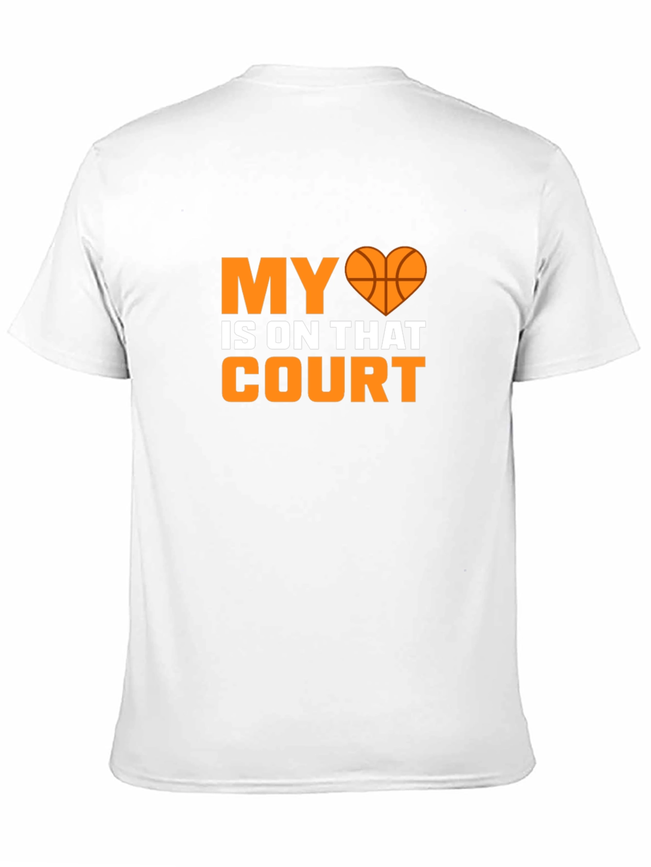 Basketball Heart Court Graphic Tee