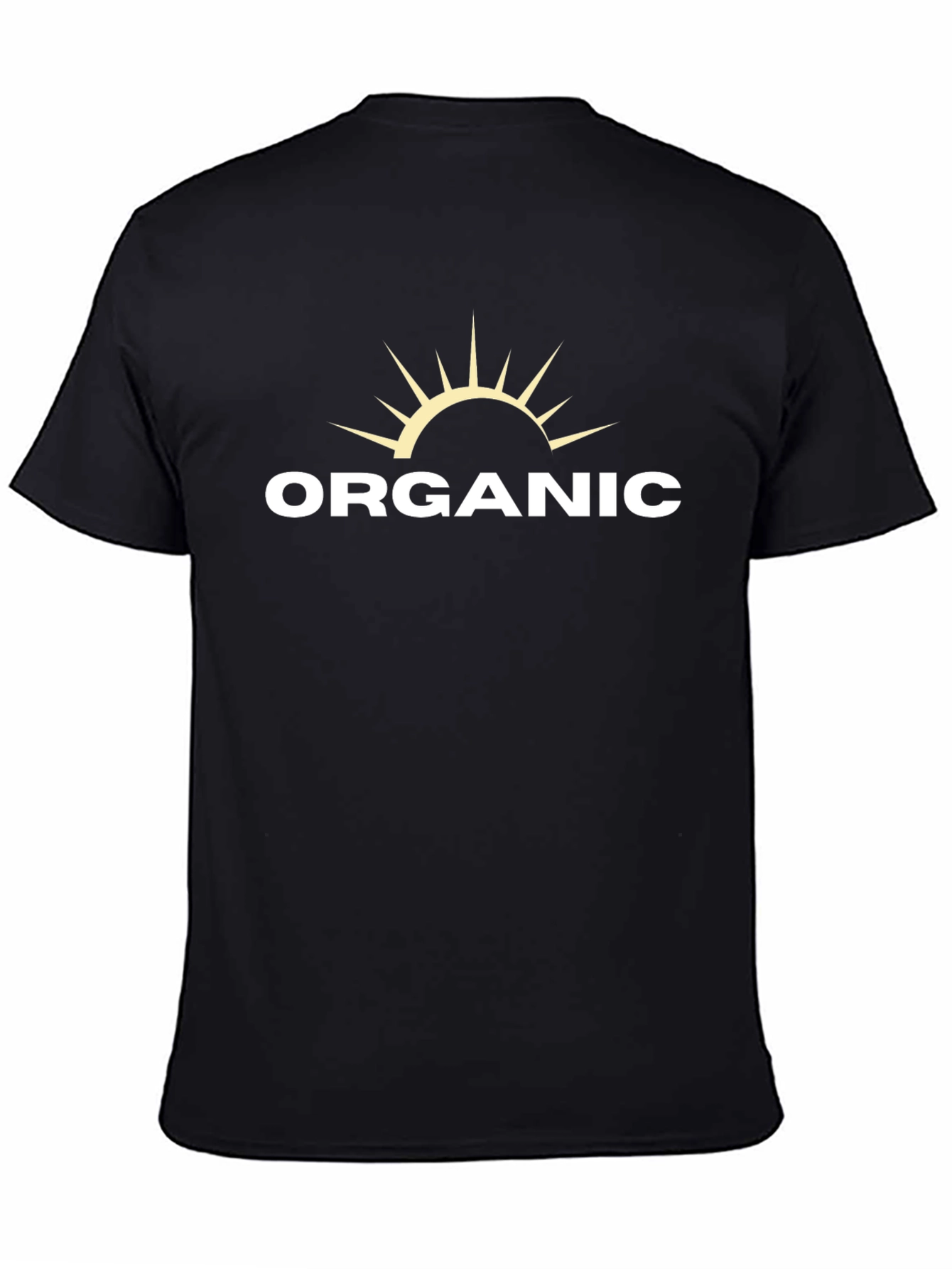 Organic Sun Graphic Tee - Black Cotton Blend