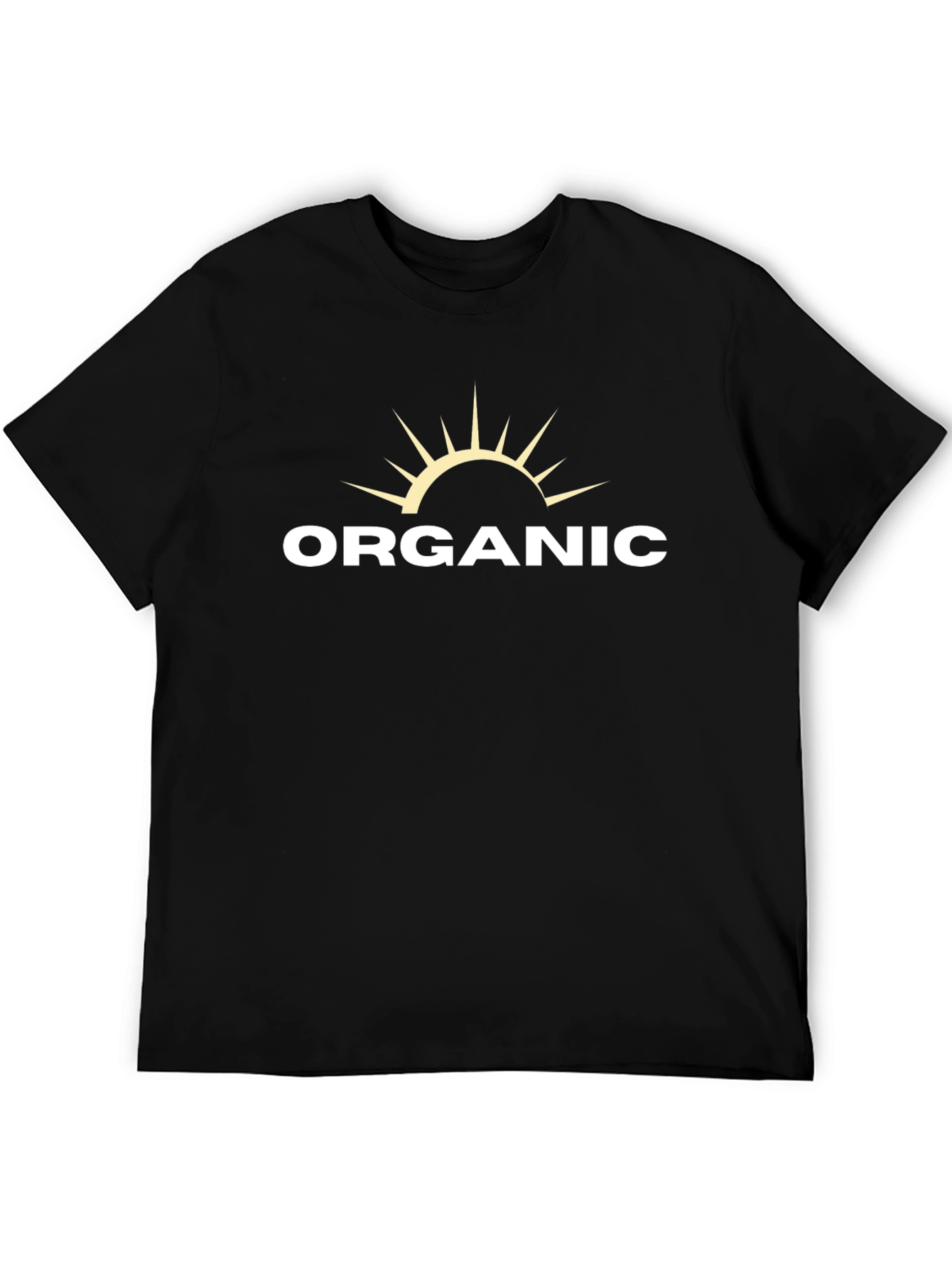 Organic Sun Graphic Tee - Black Cotton Blend