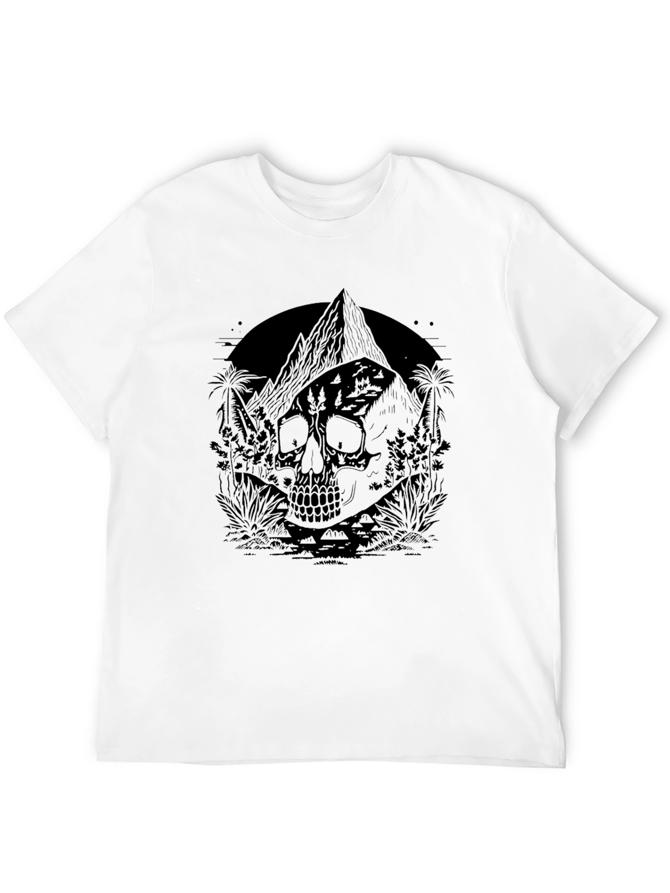 Skull Mountain Black T-Shirt