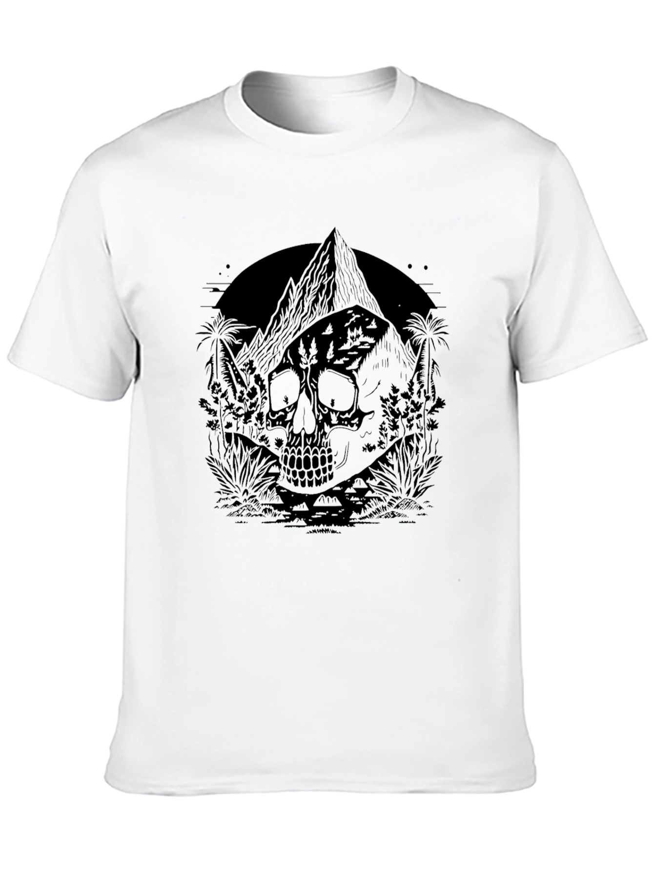 Skull Mountain Black T-Shirt