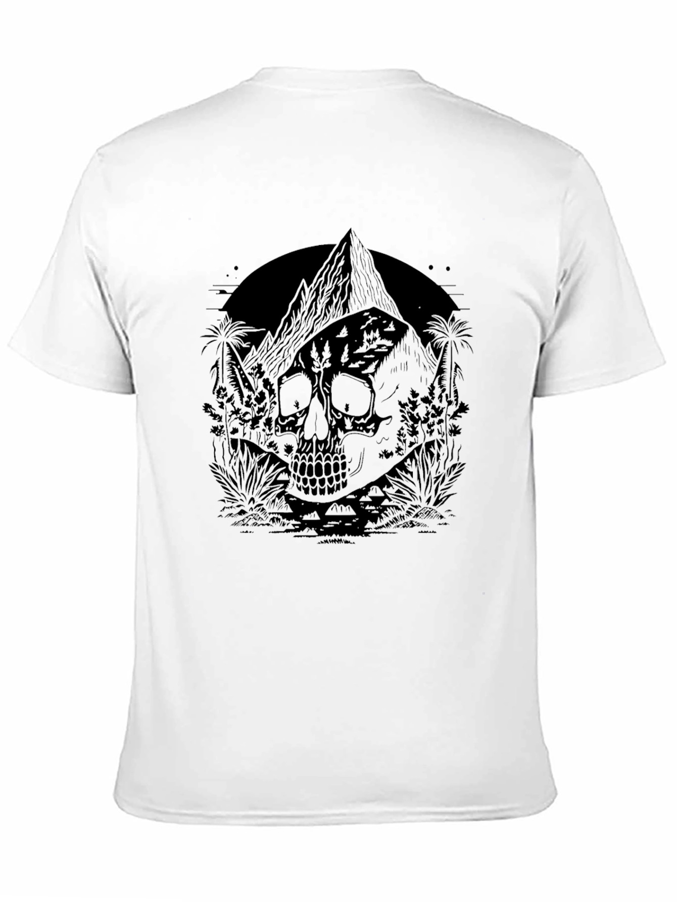 Skull Mountain Black T-Shirt