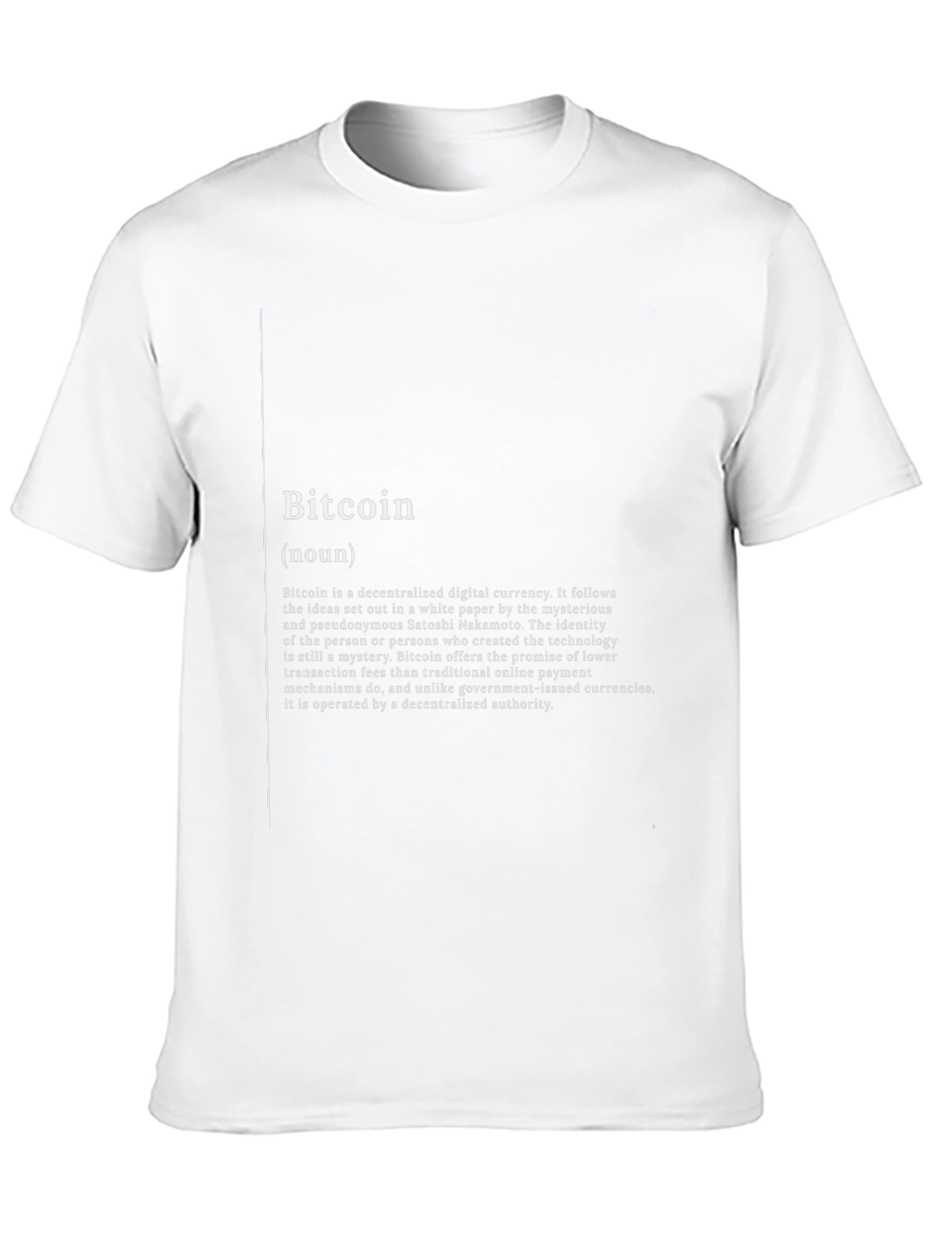 Bitcoin Definition Black T-Shirt