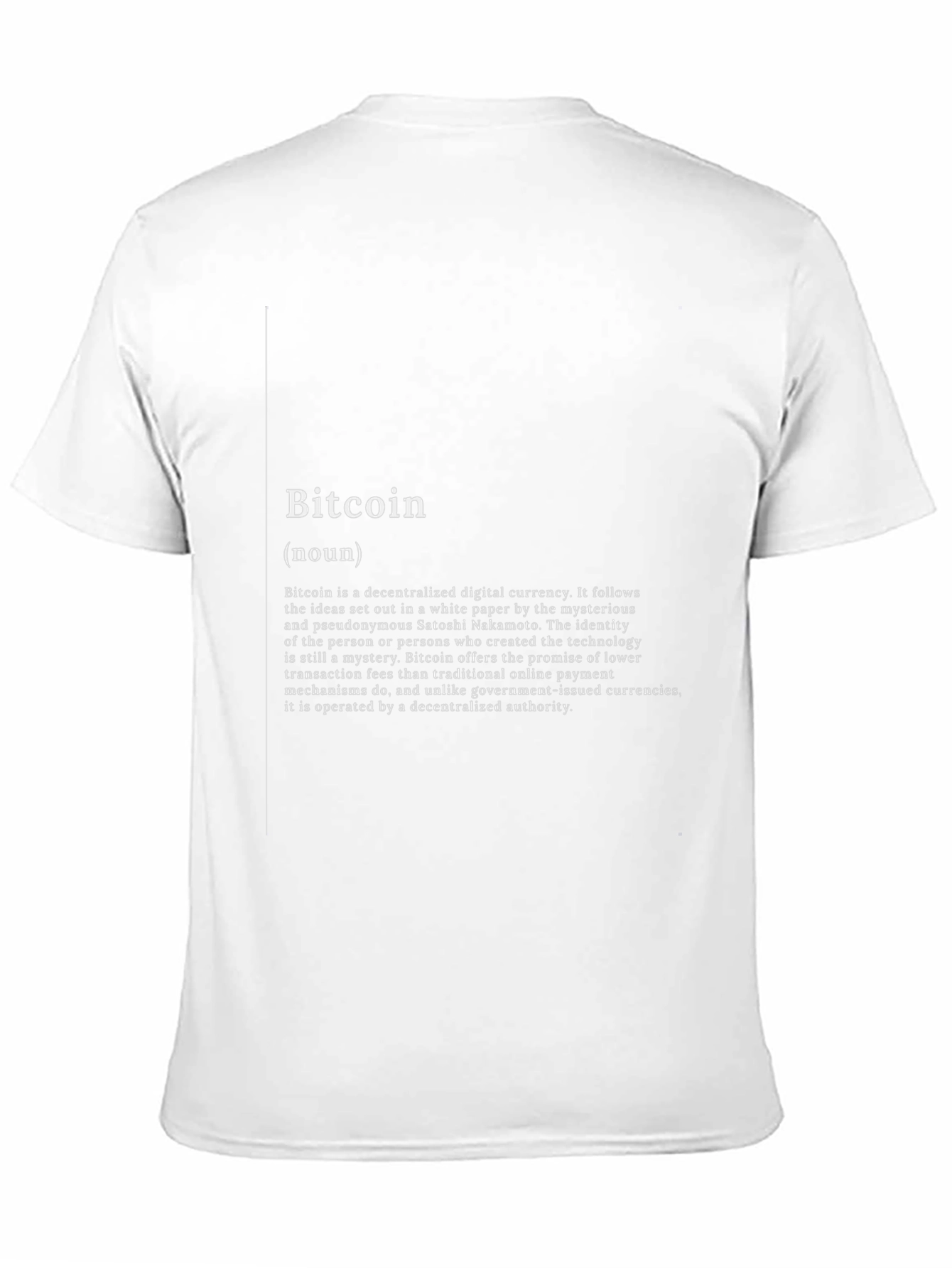 Bitcoin Definition Black T-Shirt