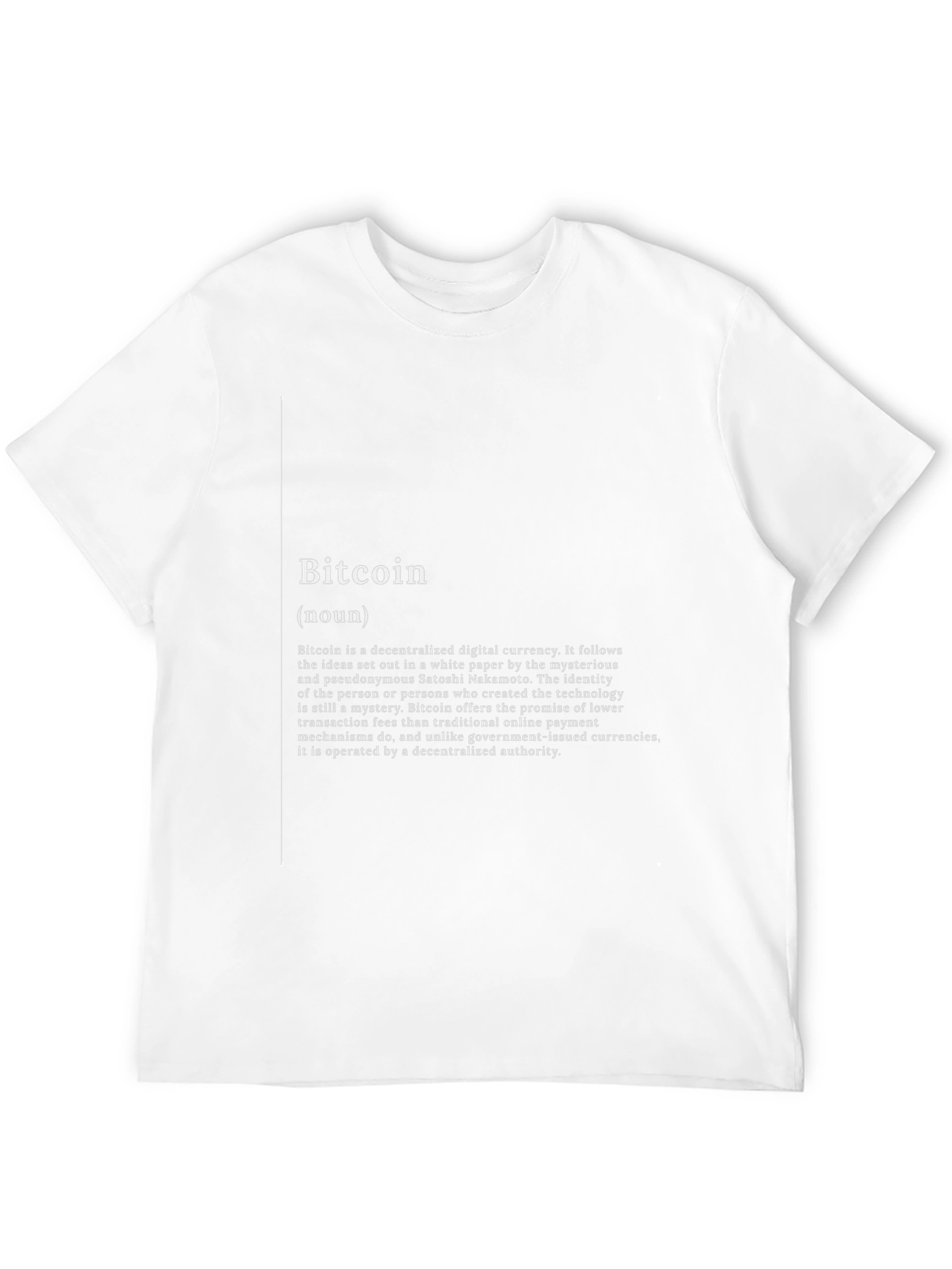 Bitcoin Definition Black T-Shirt
